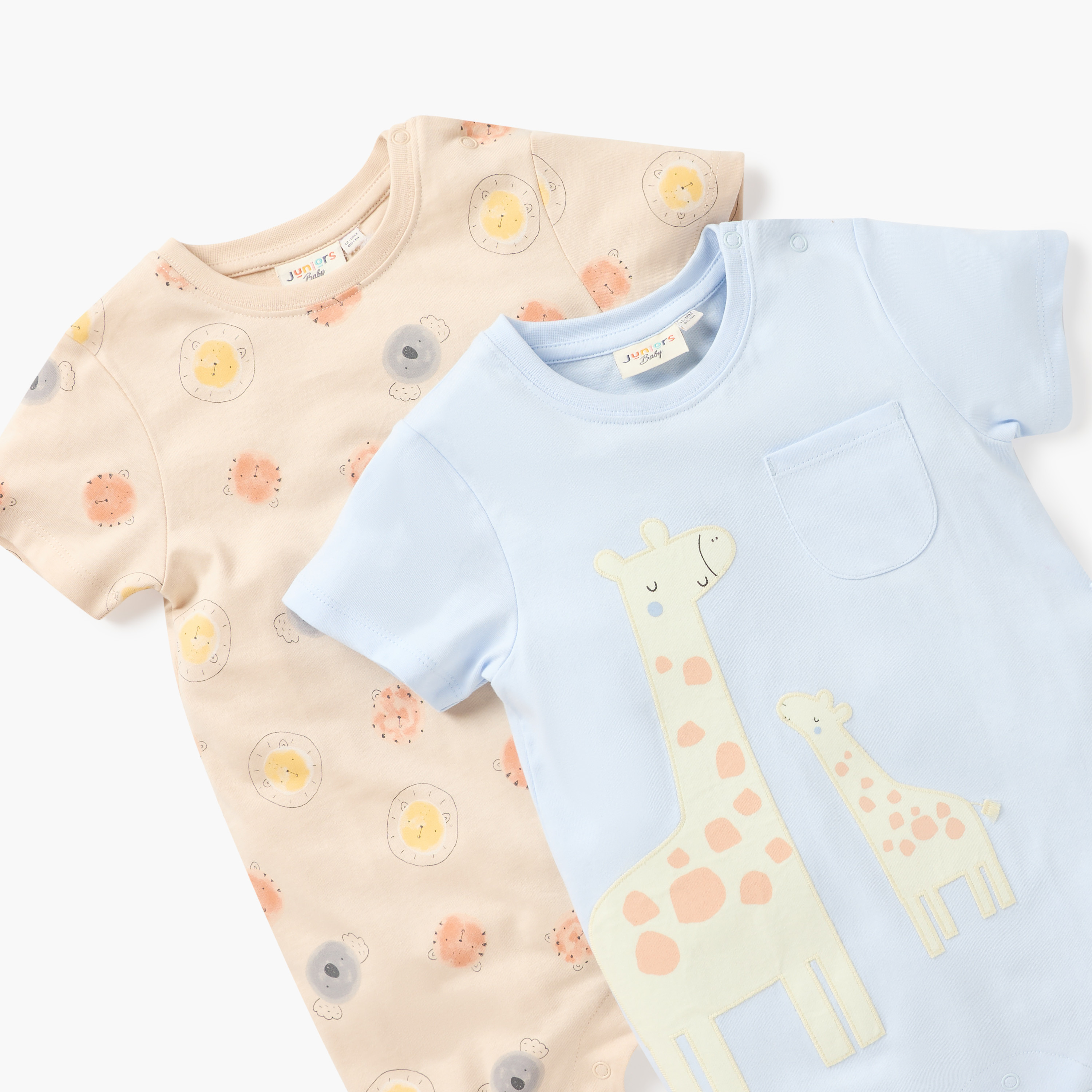 Juniors Assorted Romper with Short Sleeves - Set of 2-baby-boys-clothing-rompers-image-4