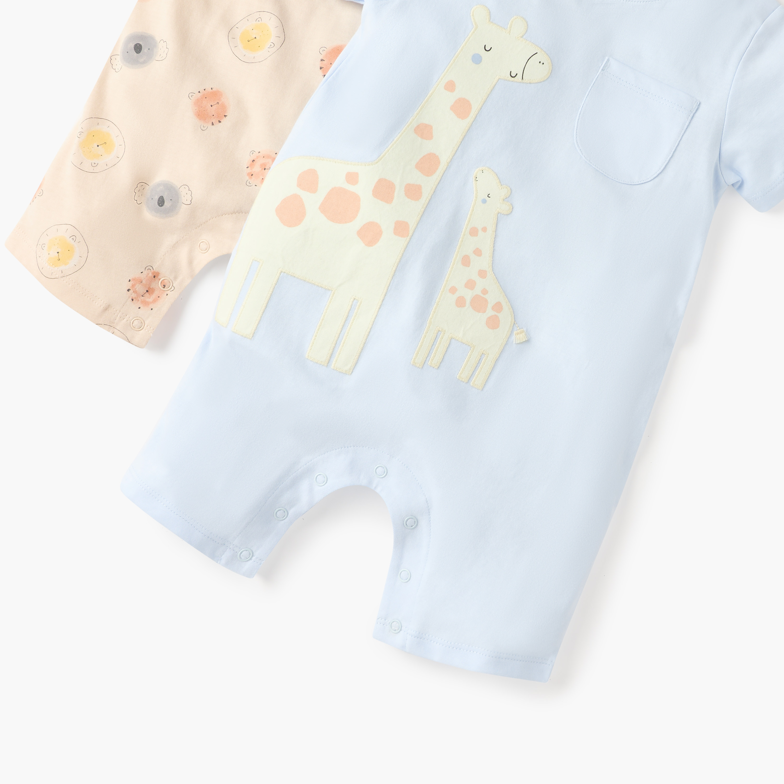 Juniors Assorted Romper with Short Sleeves - Set of 2-baby-boys-clothing-rompers-image-5