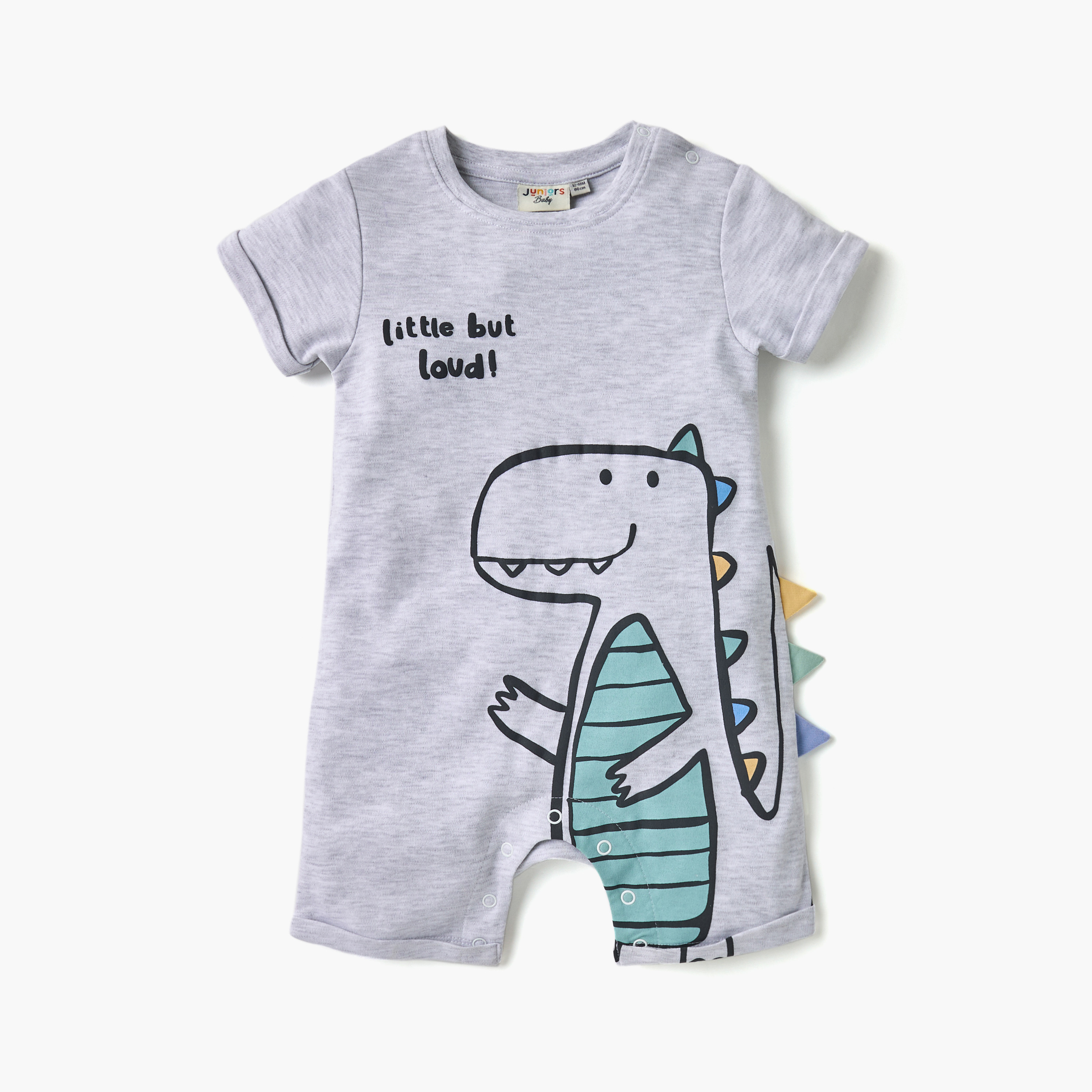 أفرول بطبعات ديناصور وأكمام قصيرة من جونيورز-baby-boys-clothing-rompers-image-1