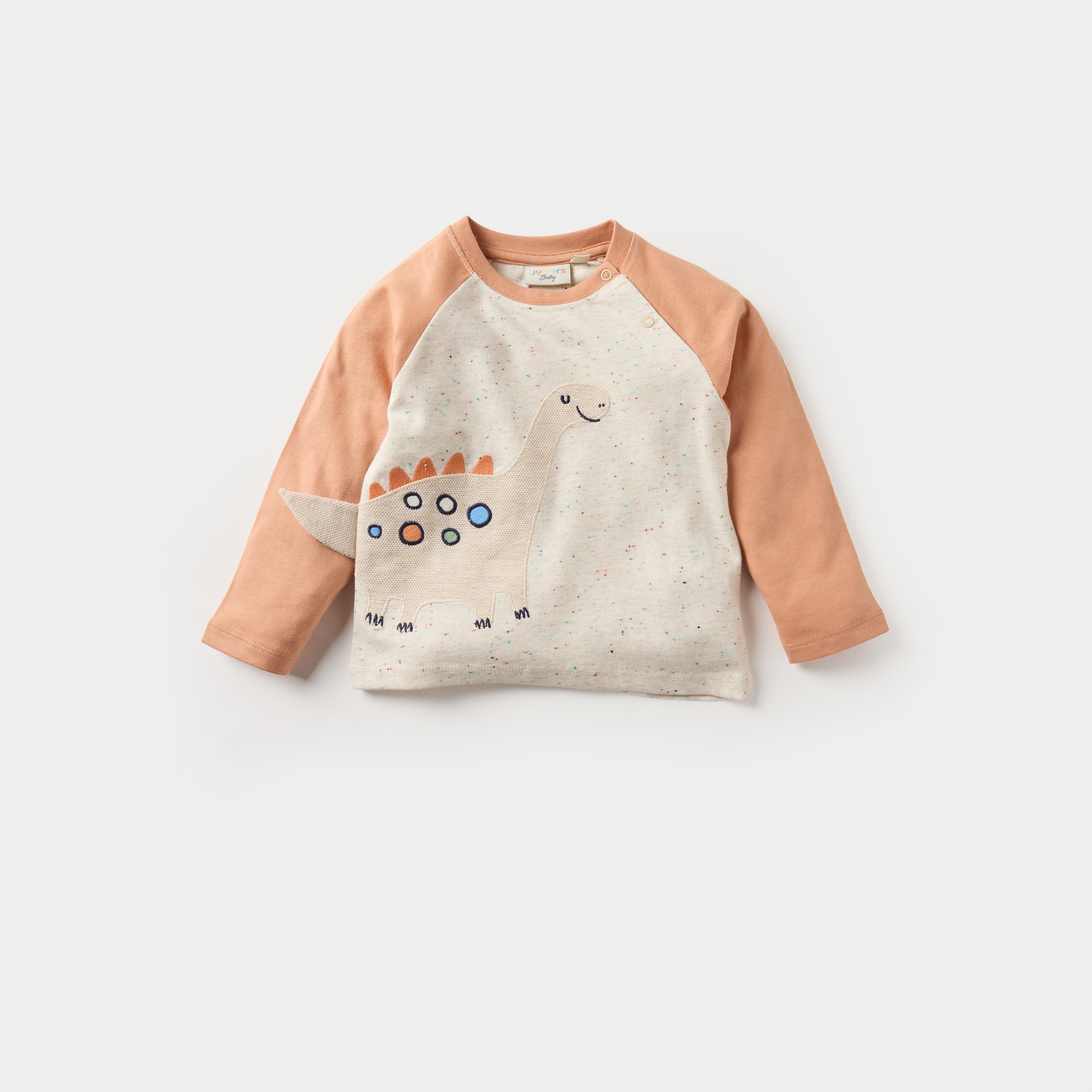 طقم بنطلون بيجاما وتيشيرت بزخارف ديناصور من جونيورز-baby-boys-clothing-setsandcoords-image-2