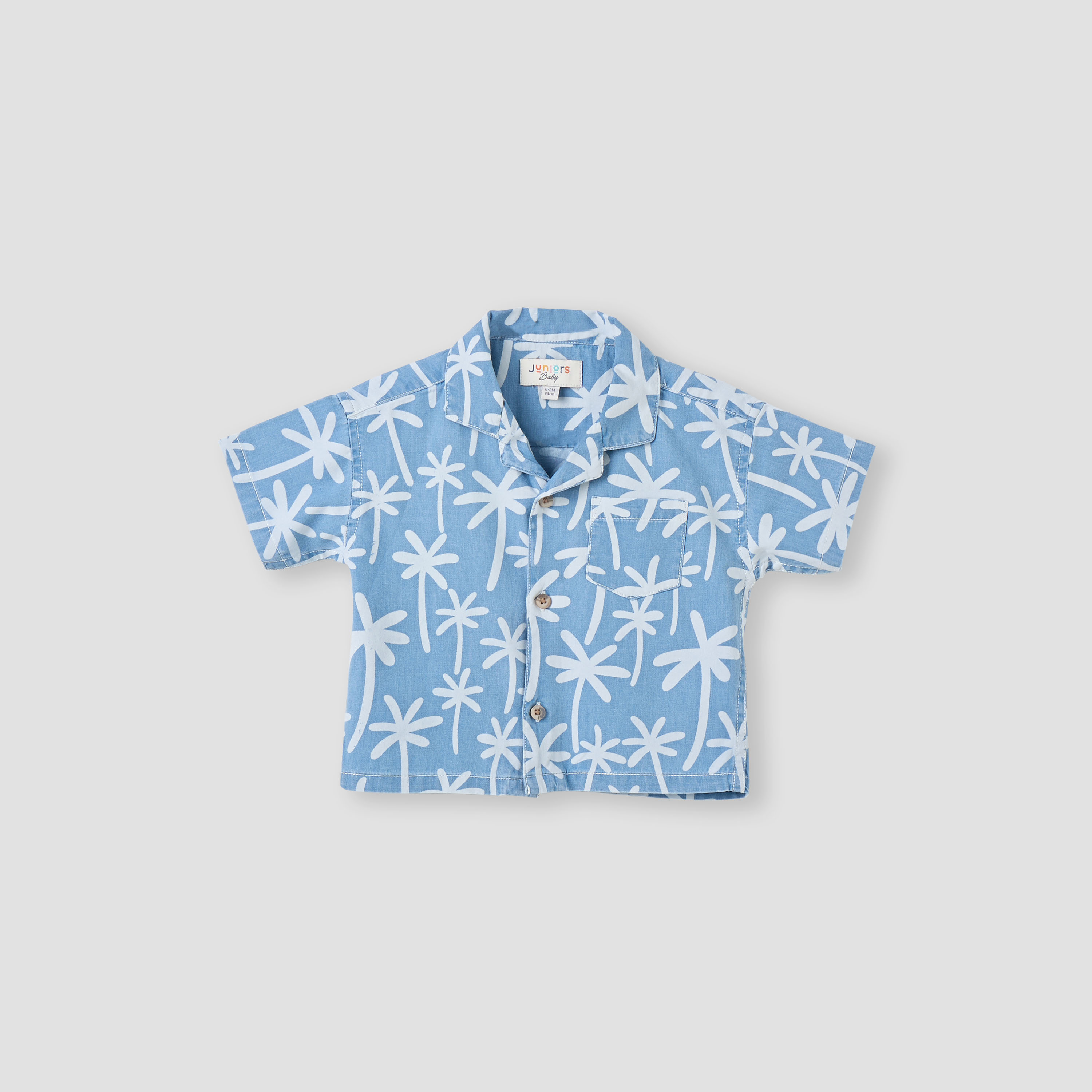 Juniors All-Over Palm Tree Print Shirt and Shorts Set-baby-boys-clothing-setsandcoords-image-2