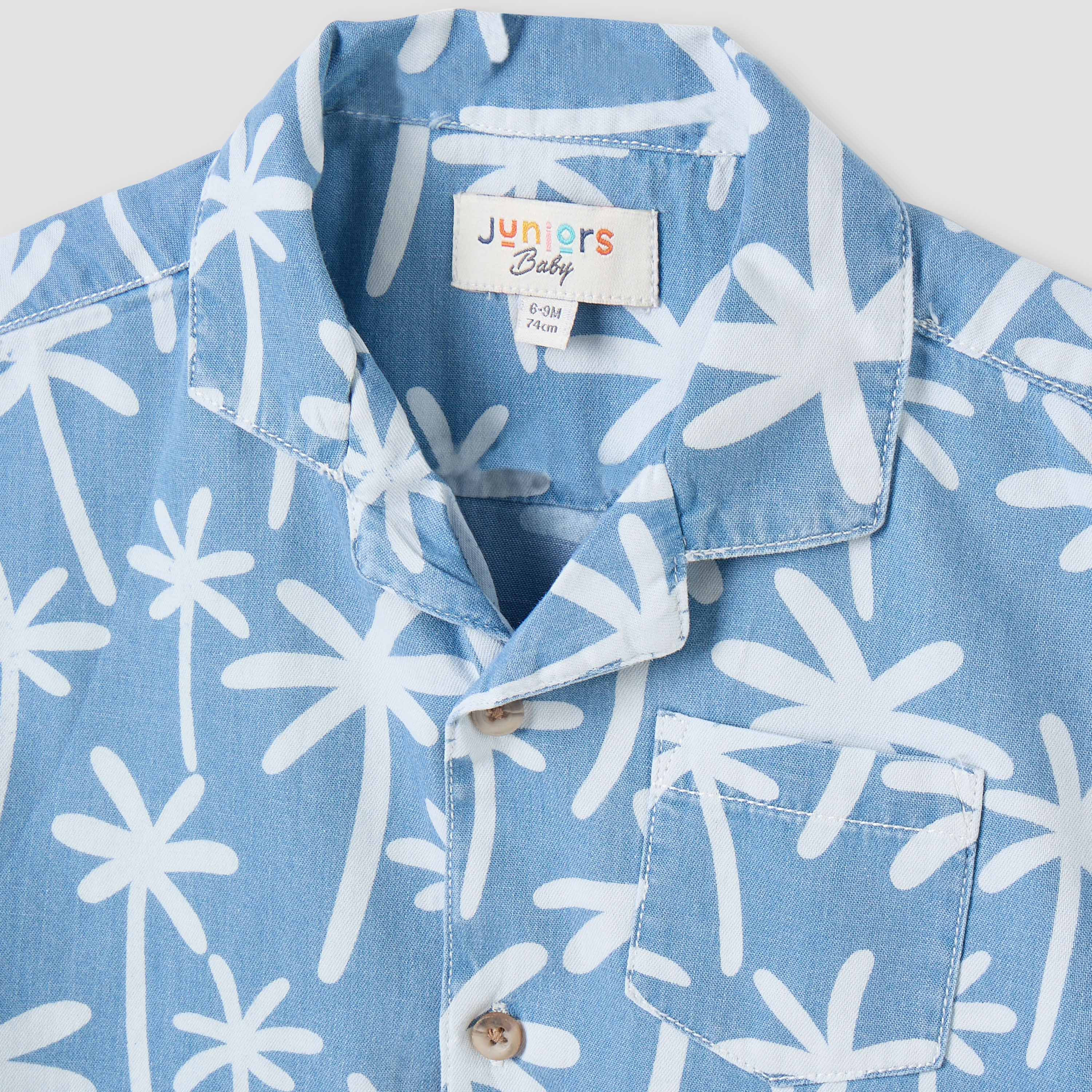 Juniors All-Over Palm Tree Print Shirt and Shorts Set-baby-boys-clothing-setsandcoords-image-4