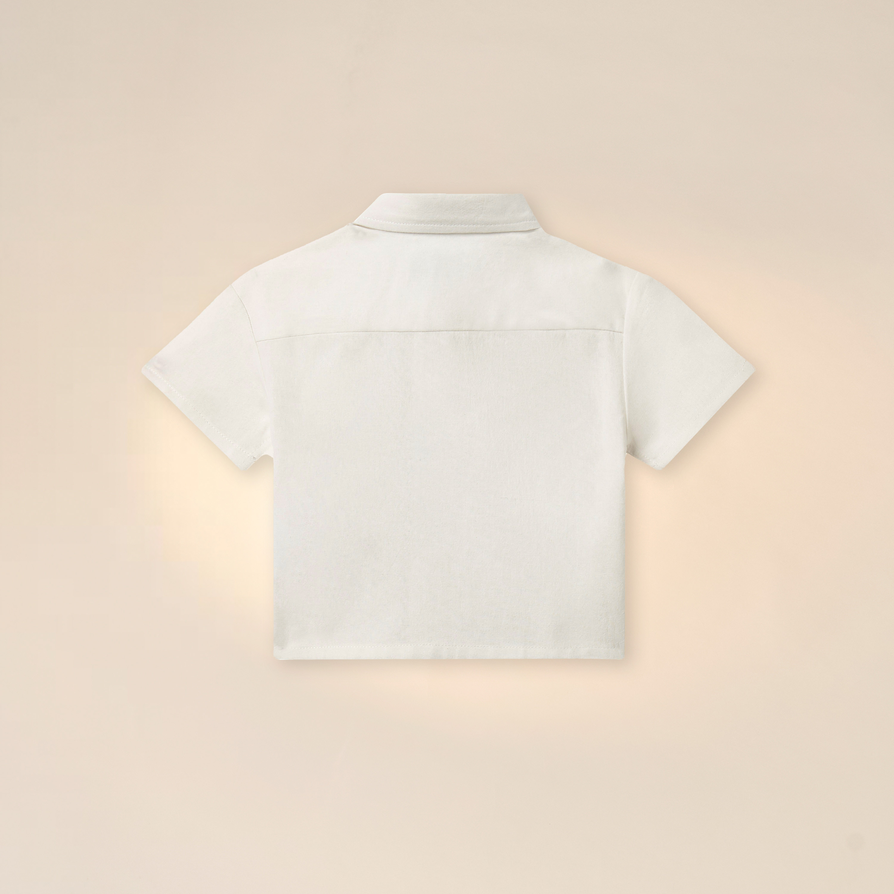Juniors Embroidered Shirt with Short Sleeves-baby-boys-clothing-shirts-image-2