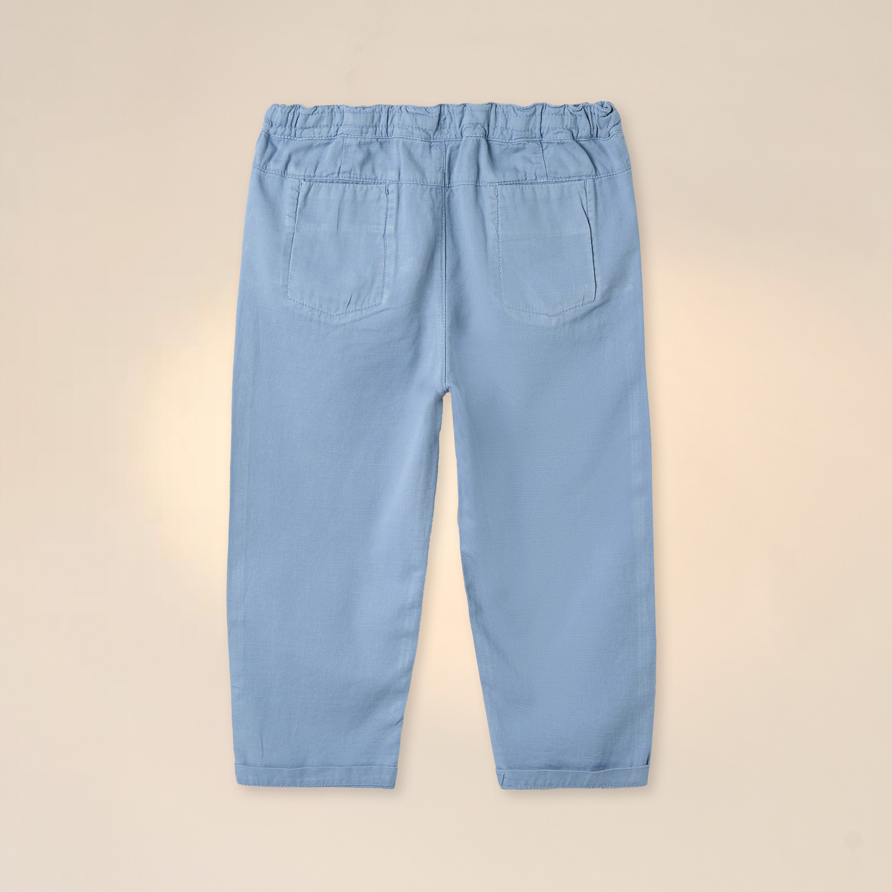 Juniors Solid Pull-On Pants with Pockets and Drawstring Closure-baby-boys-clothing-bottoms-trousers-image-2