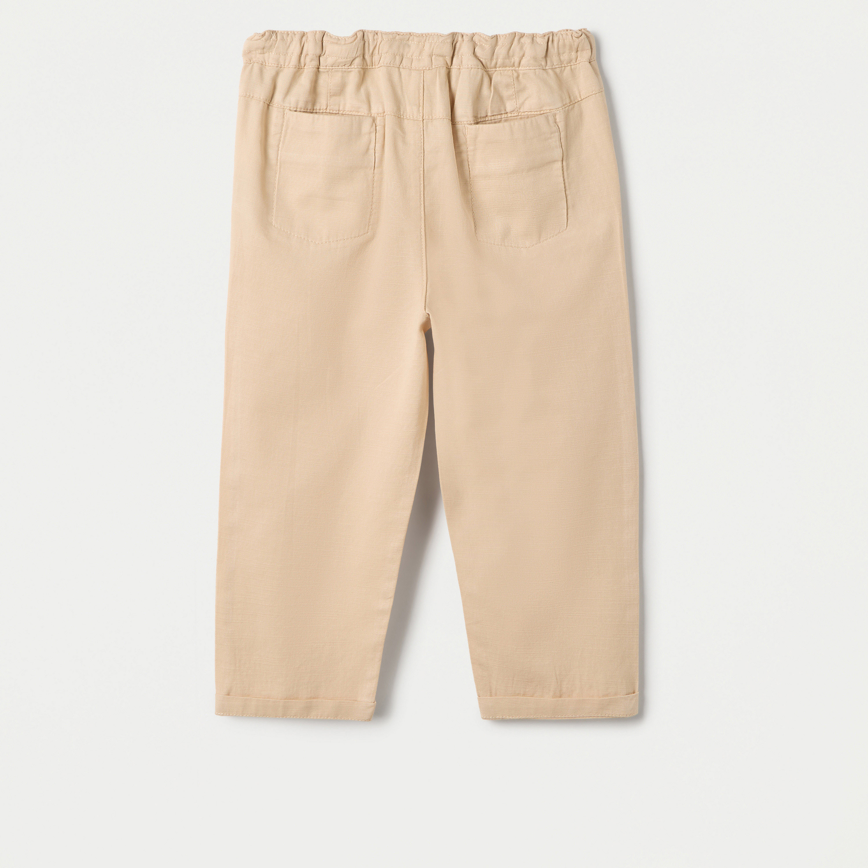 Juniors Solid Pull-On Pants with Pockets and Drawstring Closure-baby-boys-clothing-bottoms-trousers-image-2