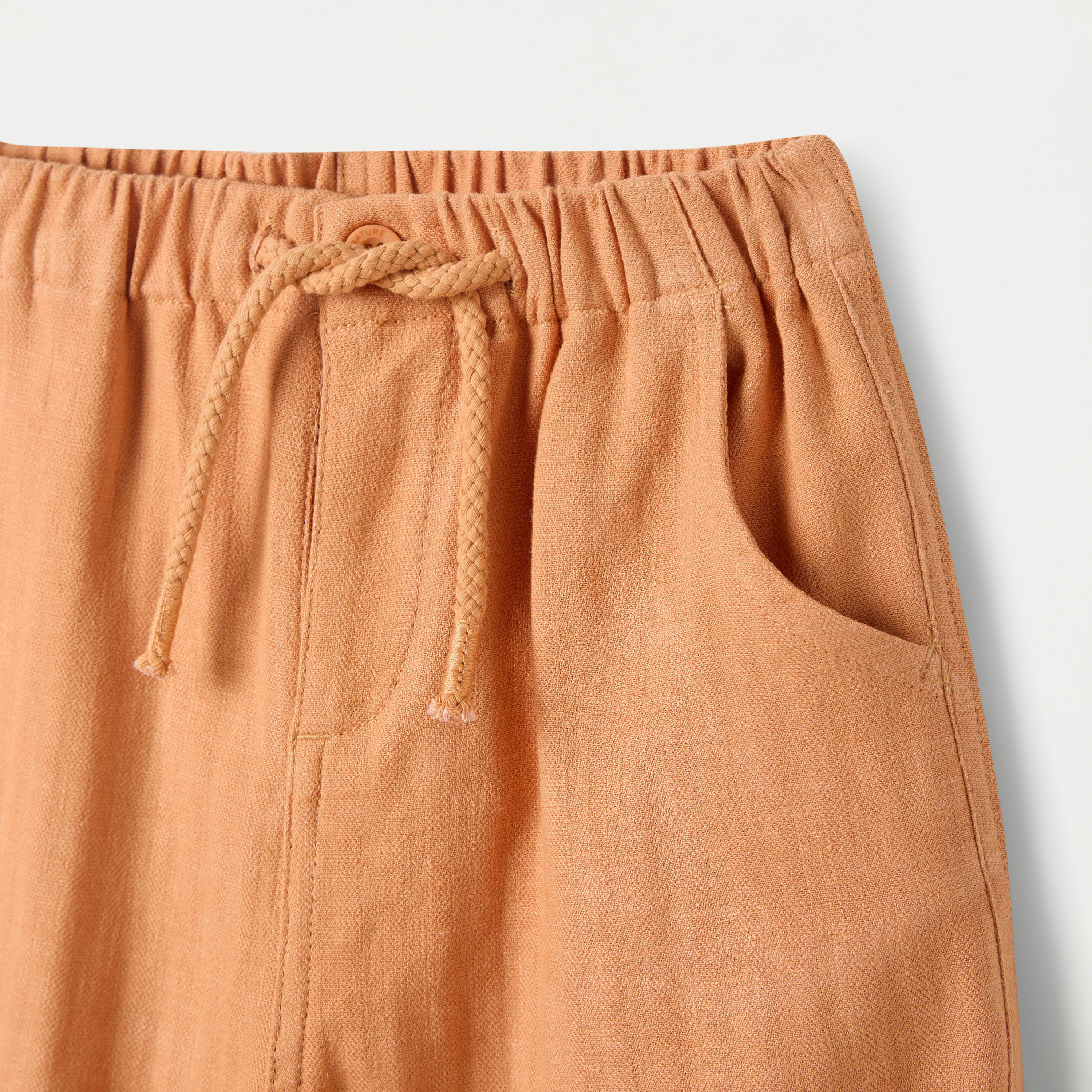 Juniors Solid Shorts with Drawstring Closure and Pockets-baby-boys-clothing-bottoms-shorts-image-3