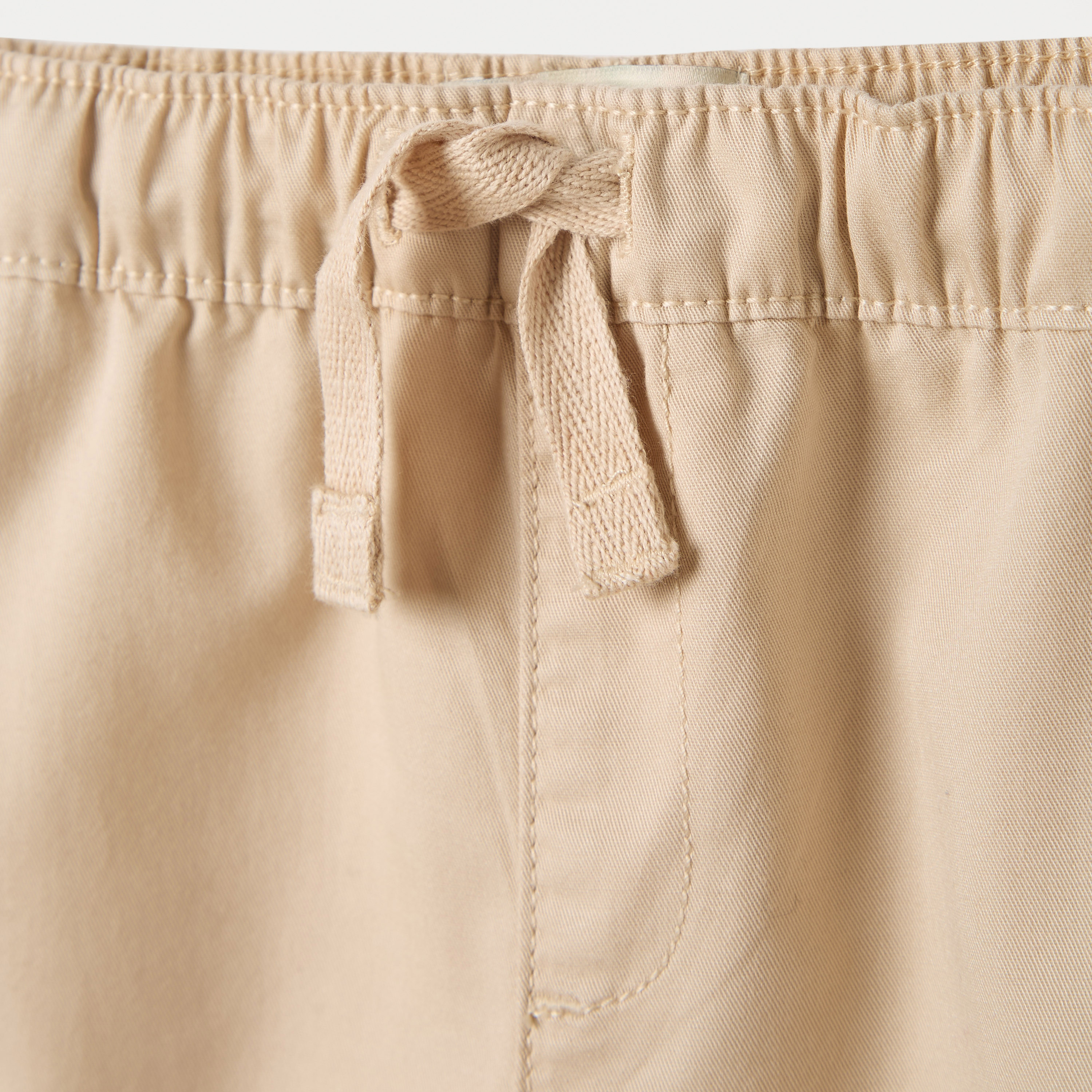 Juniors Solid Shorts with Pockets and Elasticated Drawstring Closure-baby-boys-clothing-bottoms-shorts-image-3