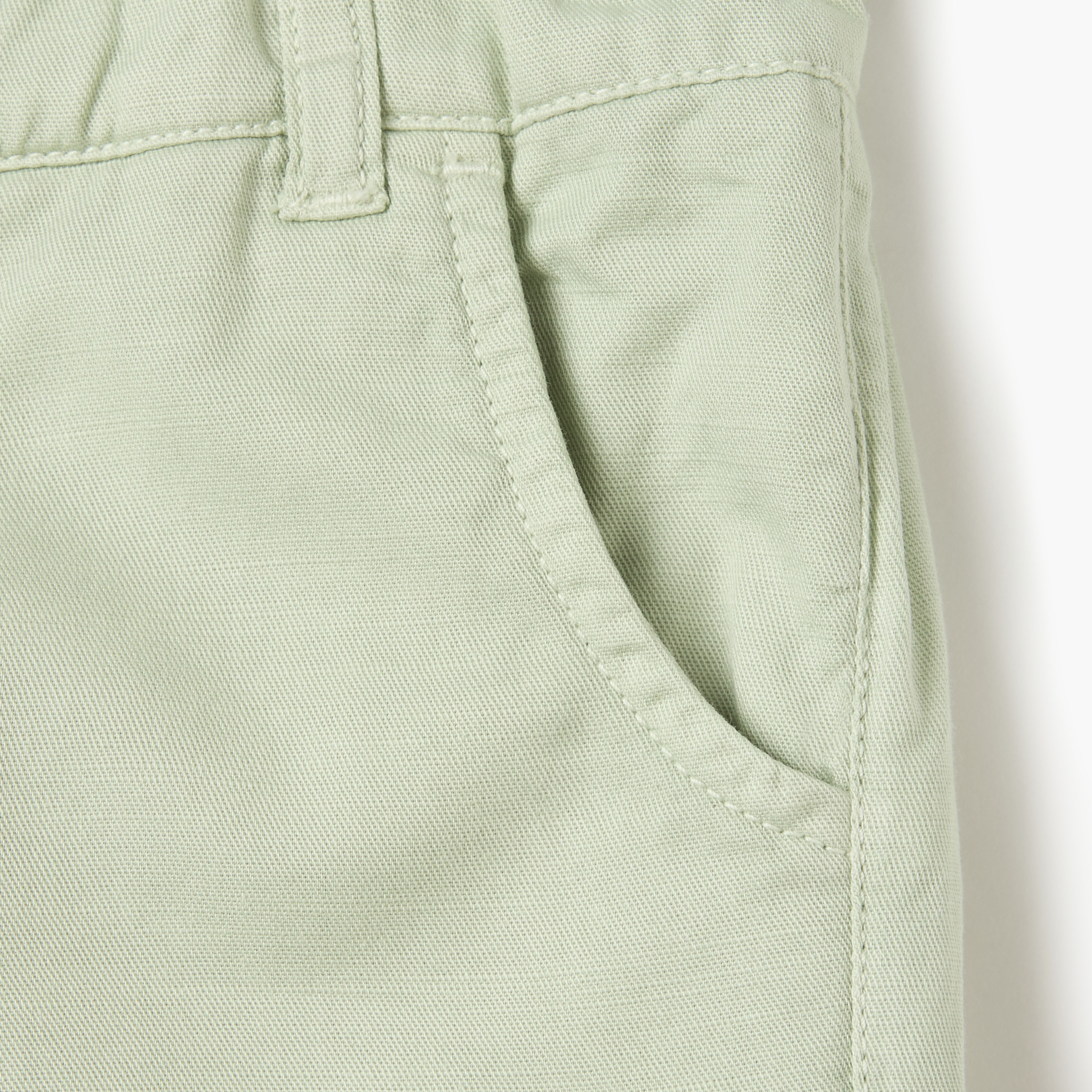 Juniors Solid Shorts with Button Closure and Pockets-baby-boys-clothing-bottoms-shorts-image-4