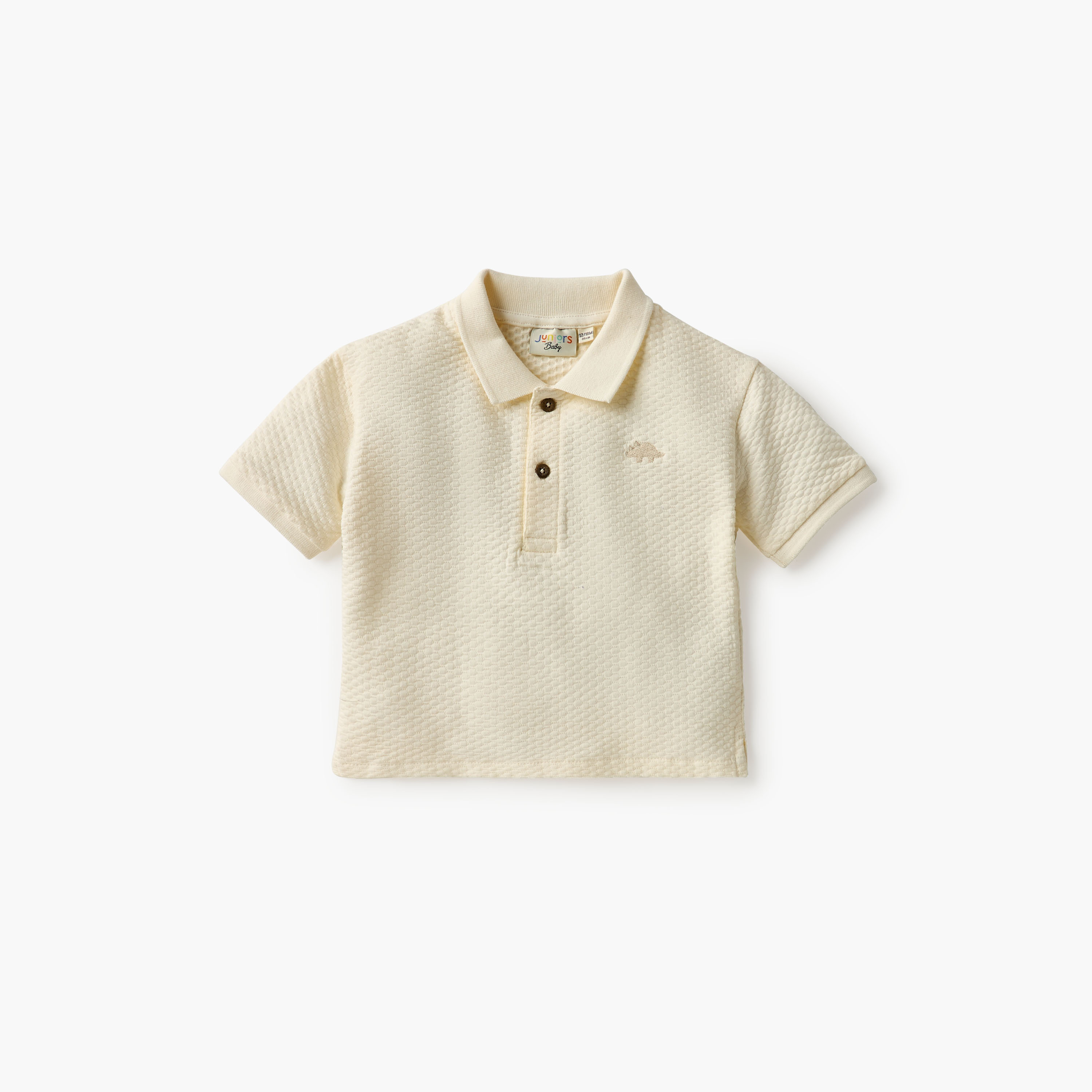 طقم شورت وتيشيرت بولو بارز الملمس من جونيورز-baby-boys-clothing-setsandcoords-image-2