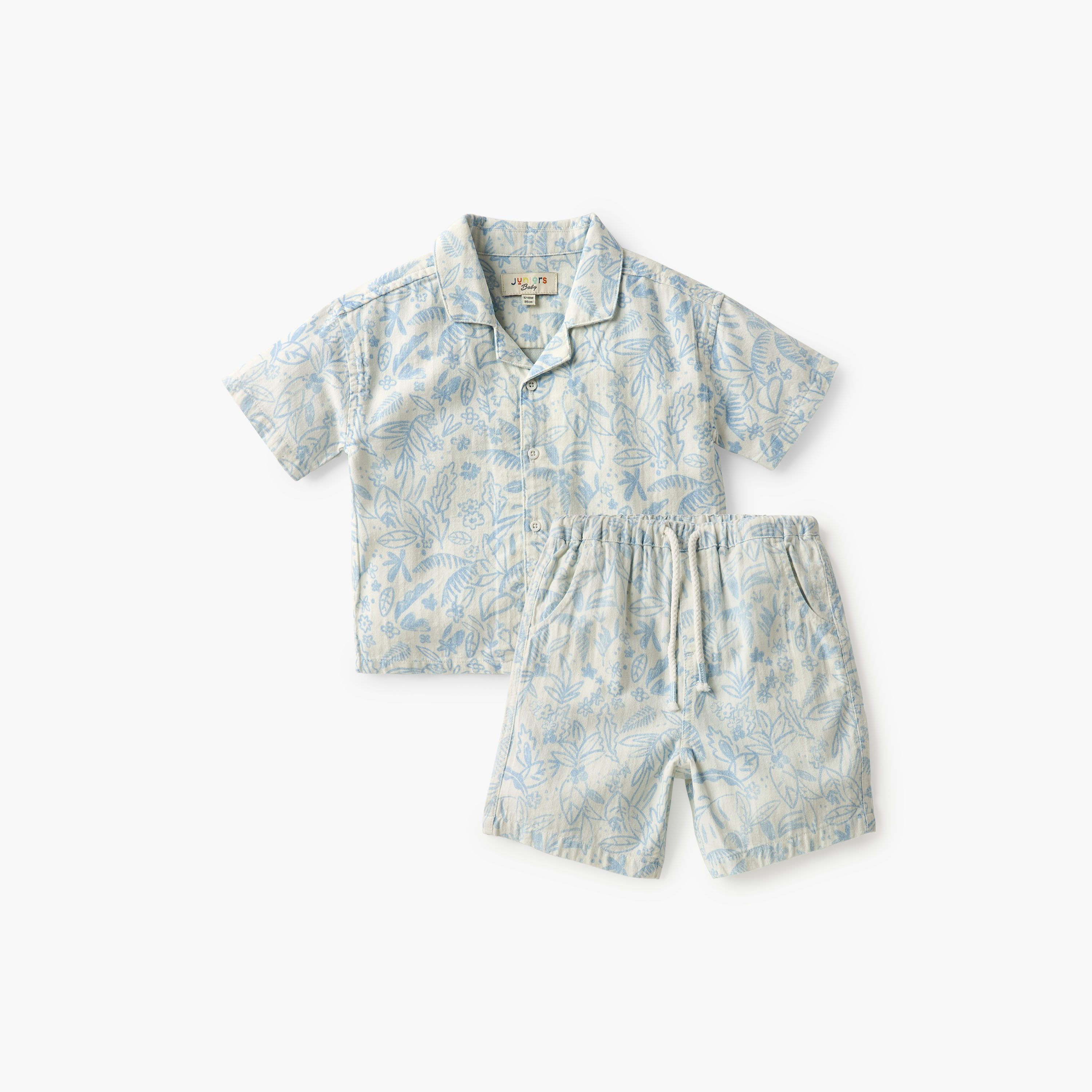Juniors Printed Shirt and Shorts Set-baby-boys-clothing-setsandcoords-image-1