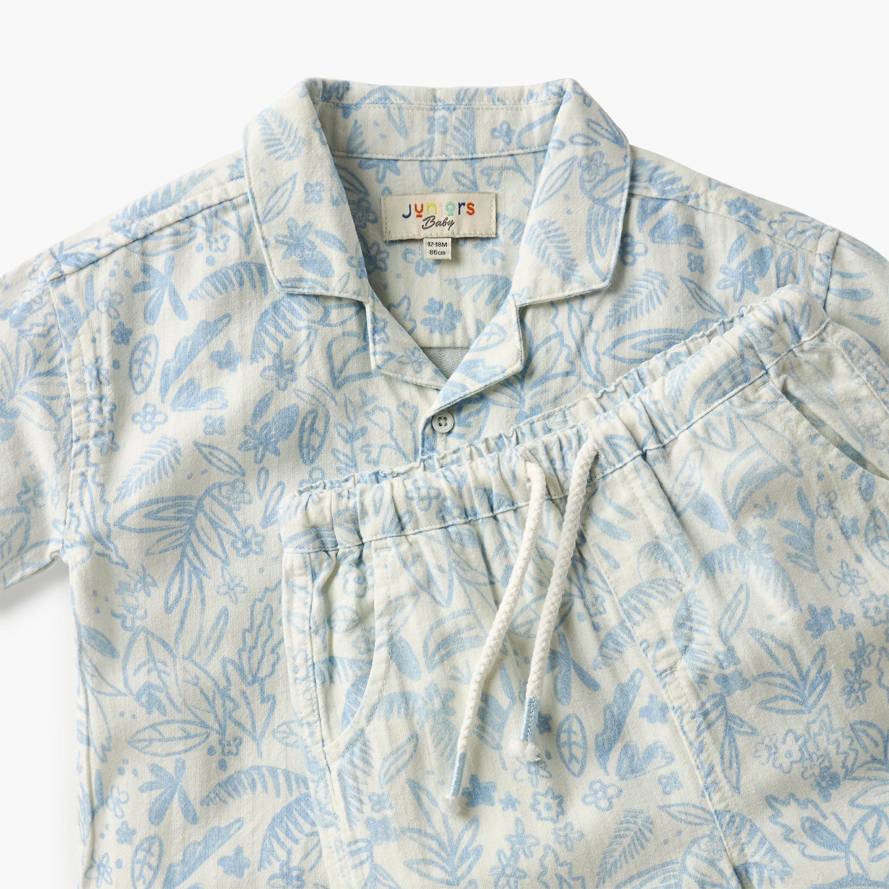 Juniors Printed Shirt and Shorts Set-baby-boys-clothing-setsandcoords-image-4