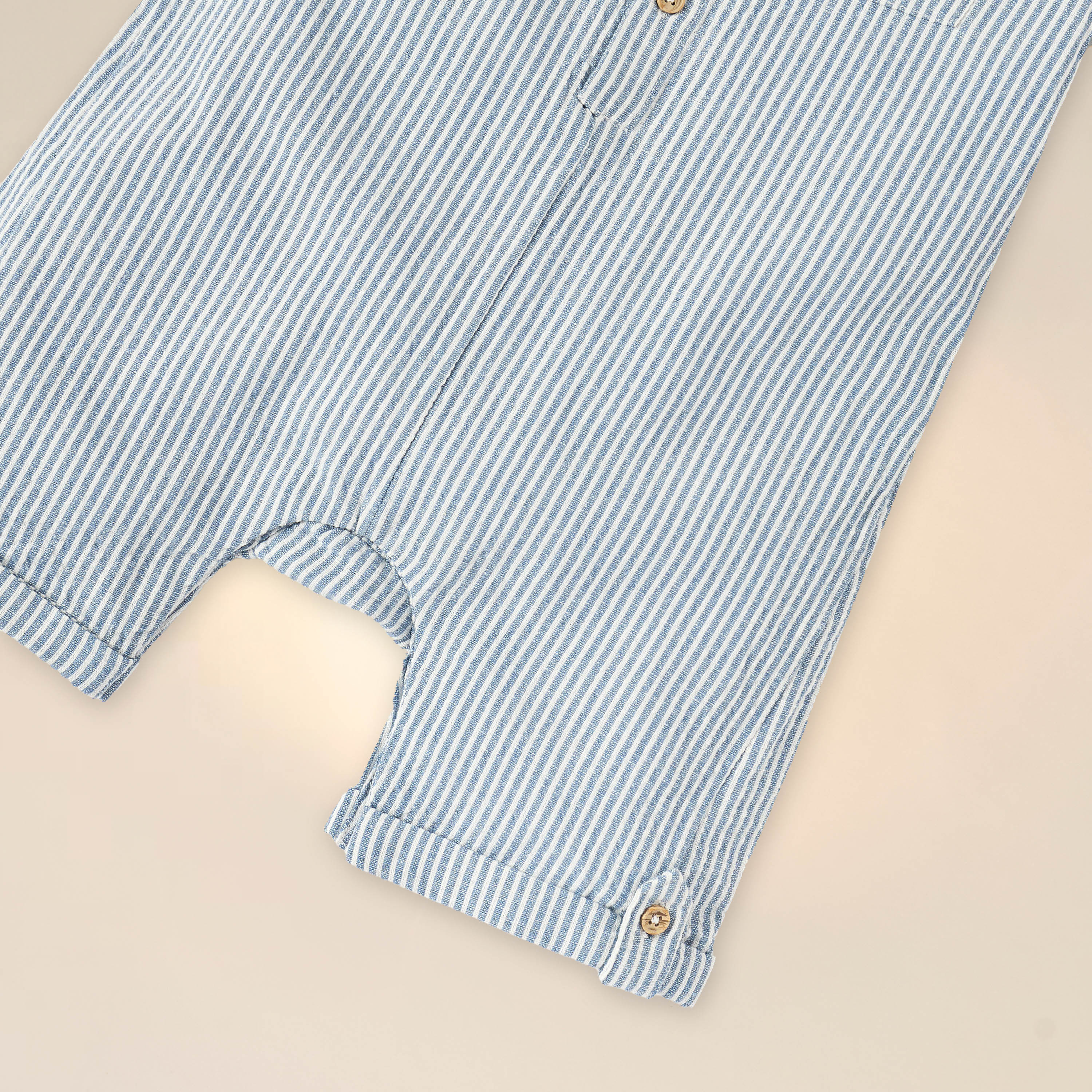Juniors Striped Romper with Short Sleeves and Button Closure-baby-boys-clothing-rompers-image-3