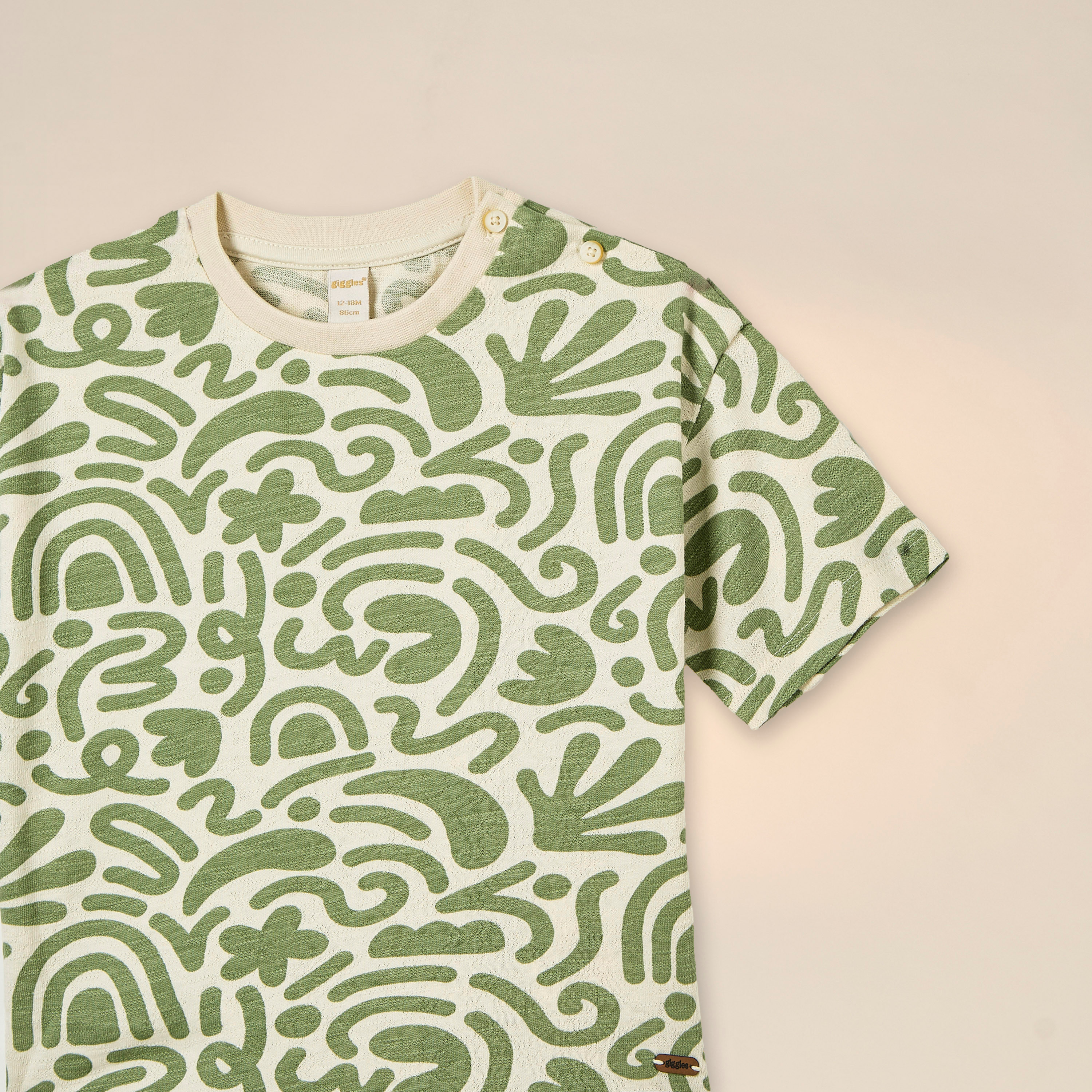 Abstract Print T-shirt with Crew Neck and Short Sleeves-baby-boys-clothing-tshirtsandpolos-image-3