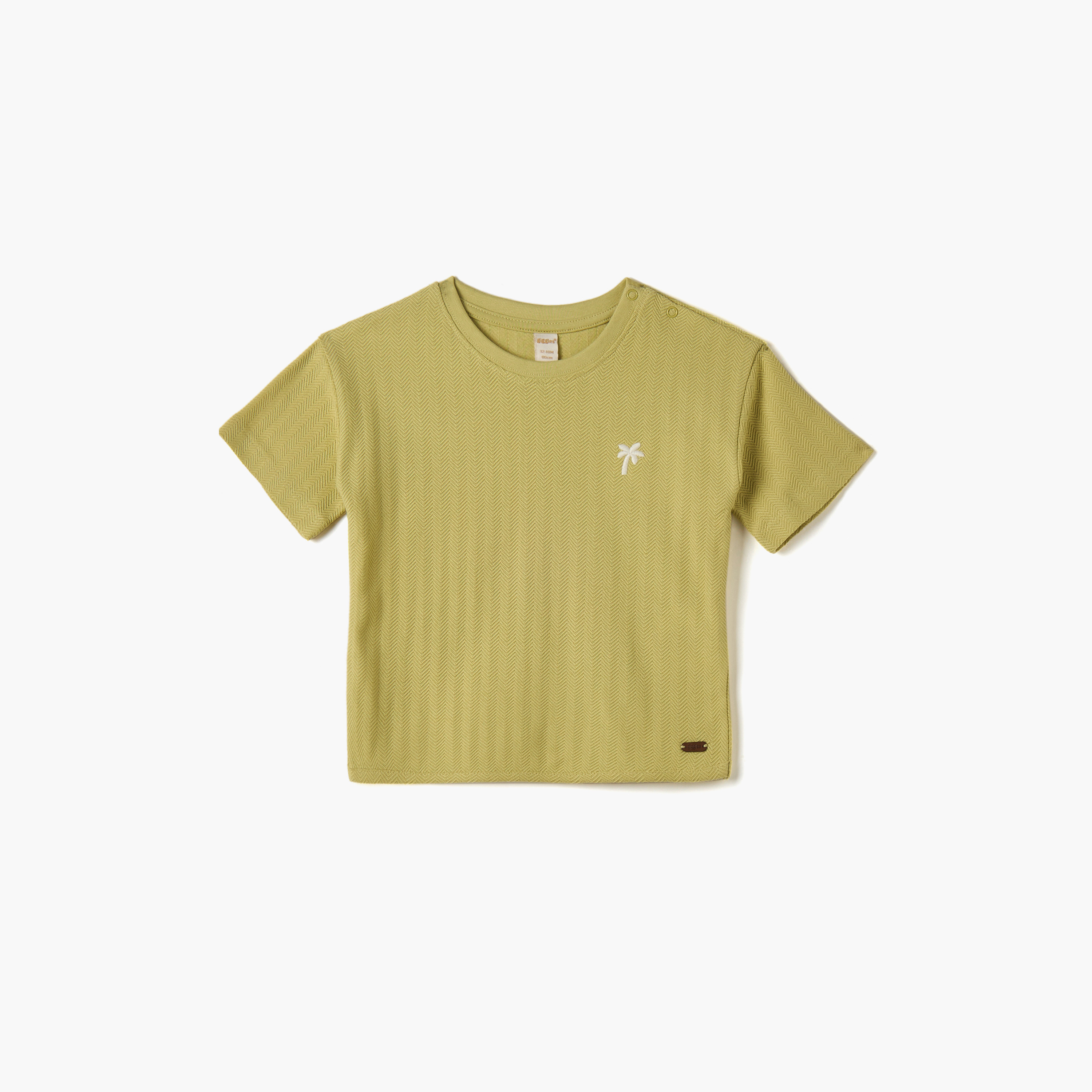 تيشيرت بارز الملمس بأكمام قصيرة من جيجلز-baby-boys-clothing-tshirtsandpolos-image-1