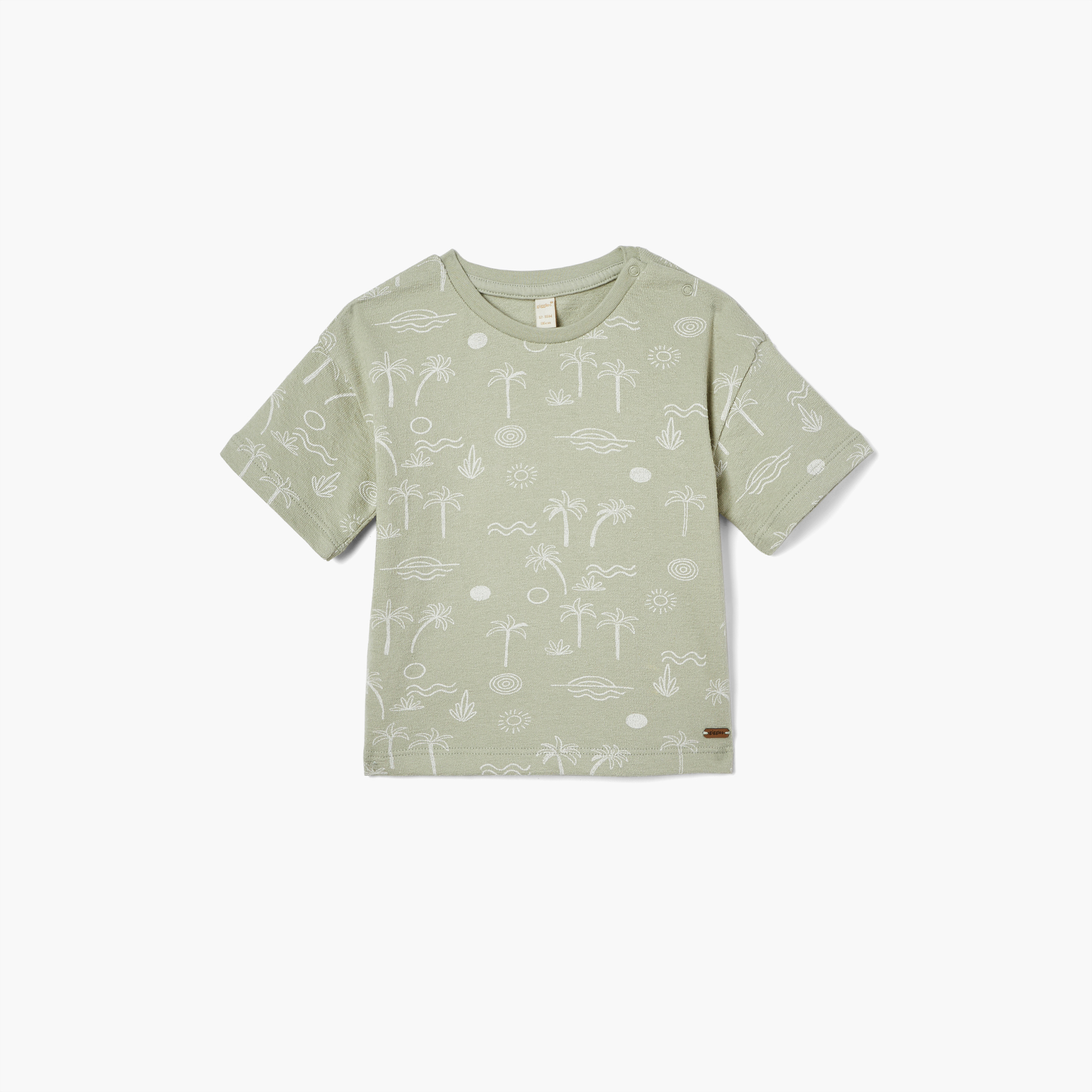 Giggles Printed T-shirt with Short Sleeves-baby-boys-clothing-tshirtsandpolos-image-1