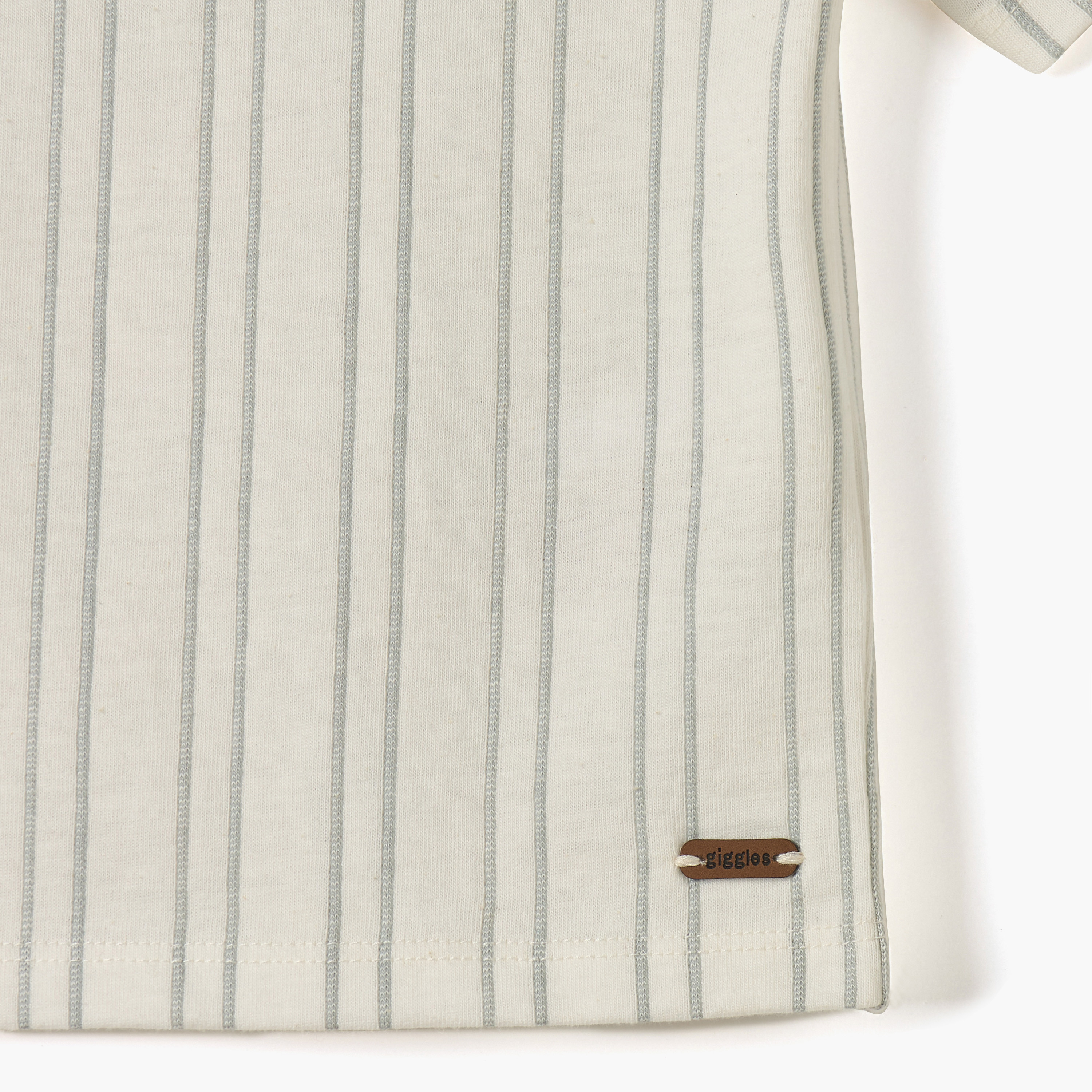 Giggles Striped T-shirt with Short Sleeves-baby-boys-clothing-tshirtsandpolos-image-3