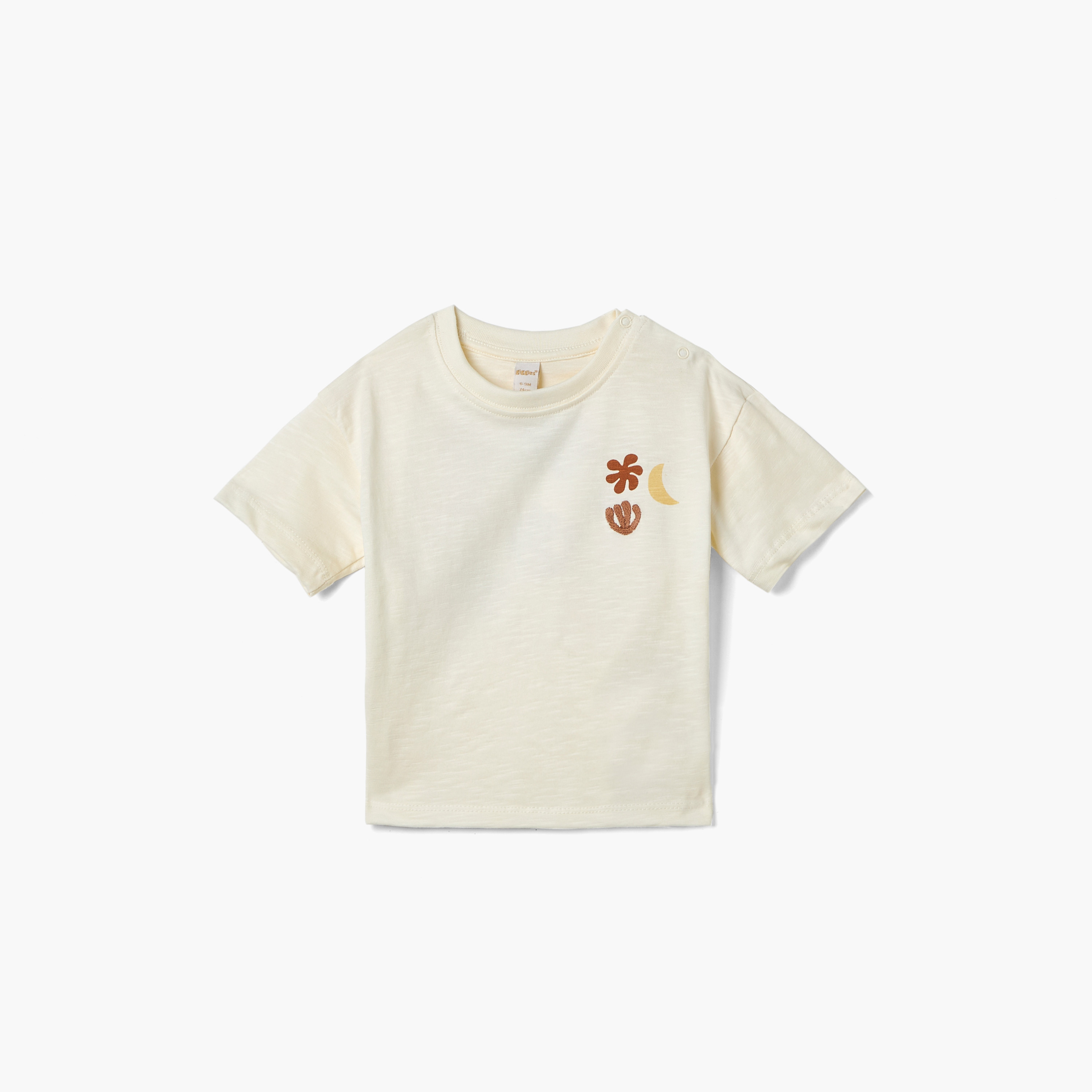 Giggles Printed T-shirt with Short Sleeves-baby-boys-clothing-tshirtsandpolos-image-1