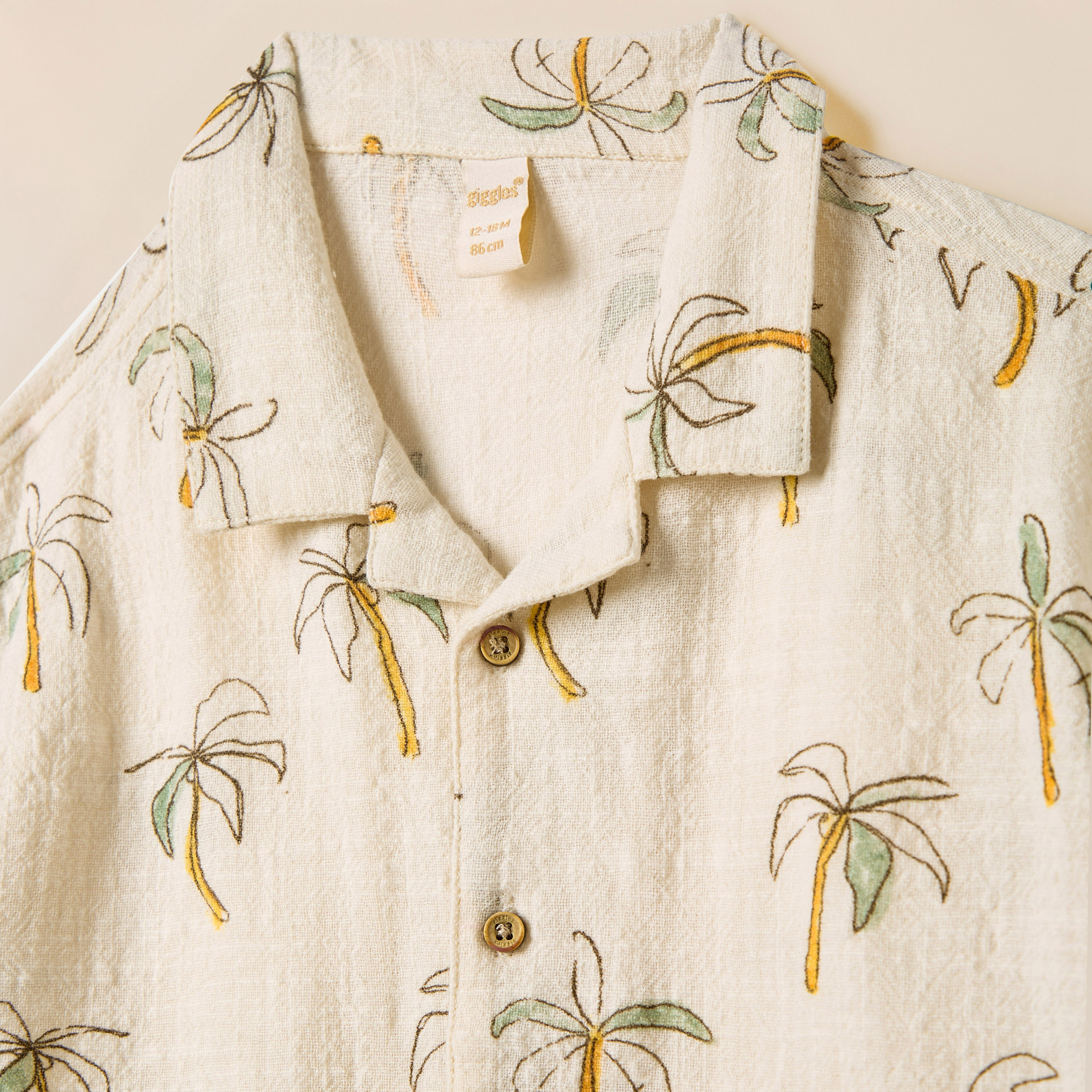 Giggles All-Over Tree Print Shirt with Camp Collar and Short Sleeves-baby-boys-clothing-shirts-image-4