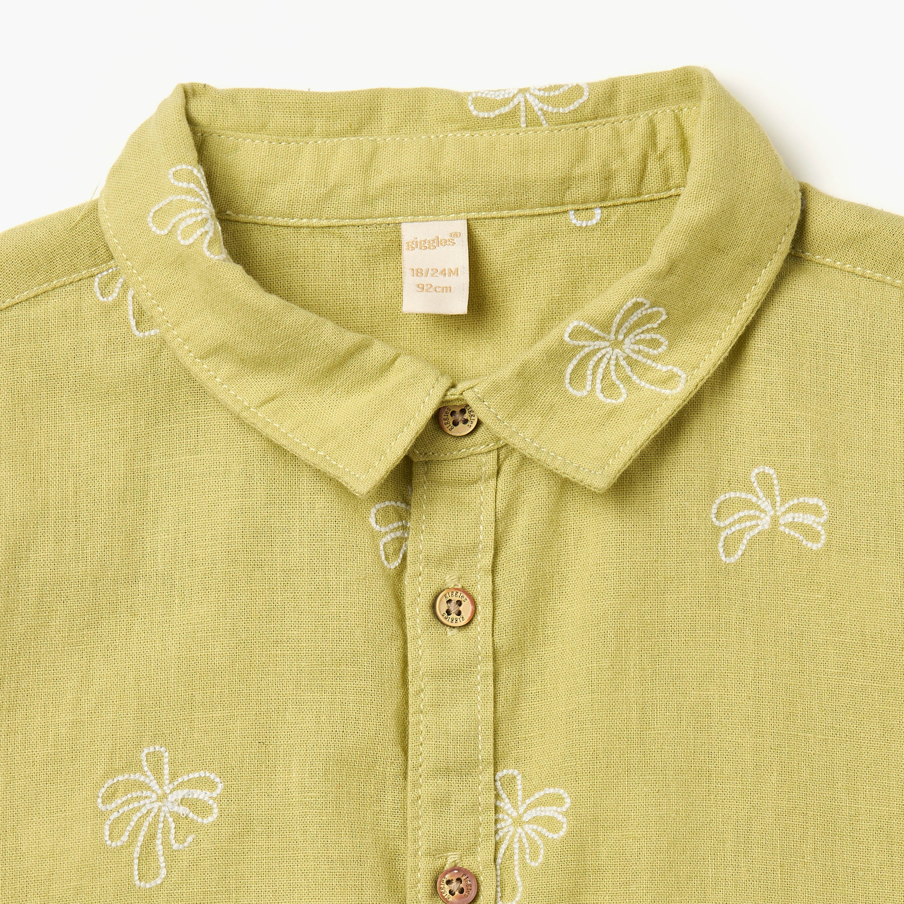 Juniors Embroidered Shirt with Short Sleeves-baby-boys-clothing-shirts-image-3