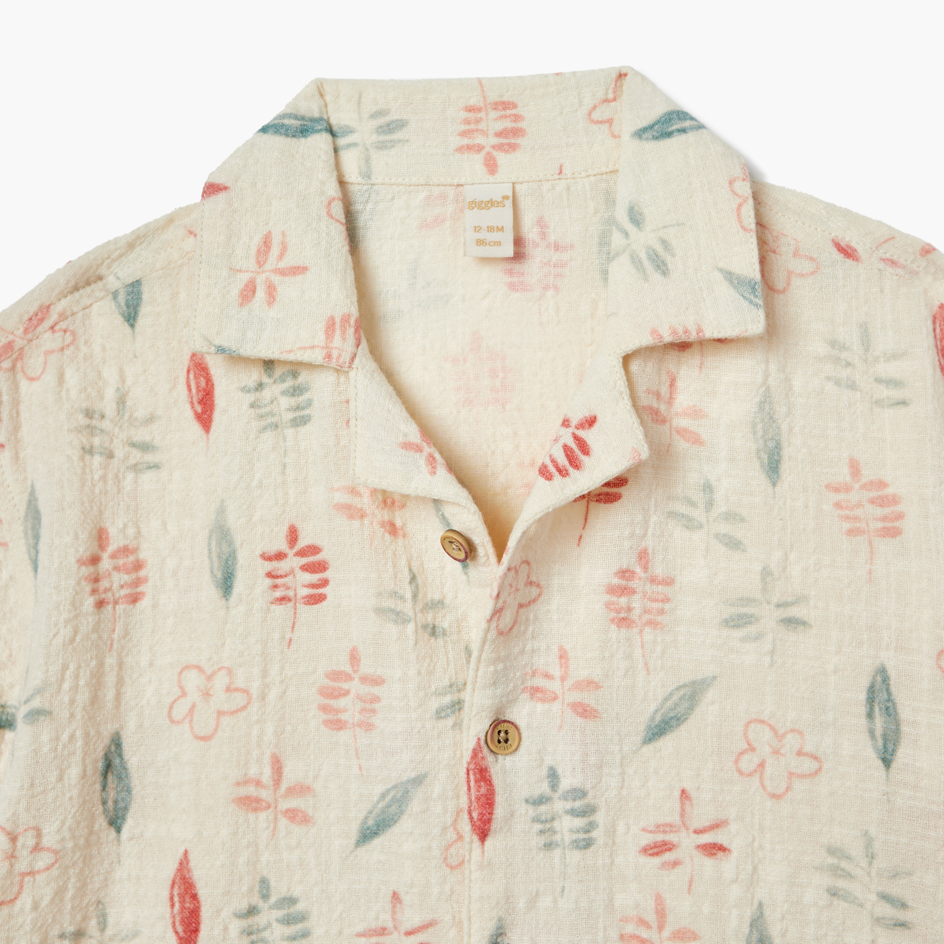 Giggles All-Over Print Shirt with Camp Collar and Short Sleeves-baby-boys-clothing-shirts-image-3