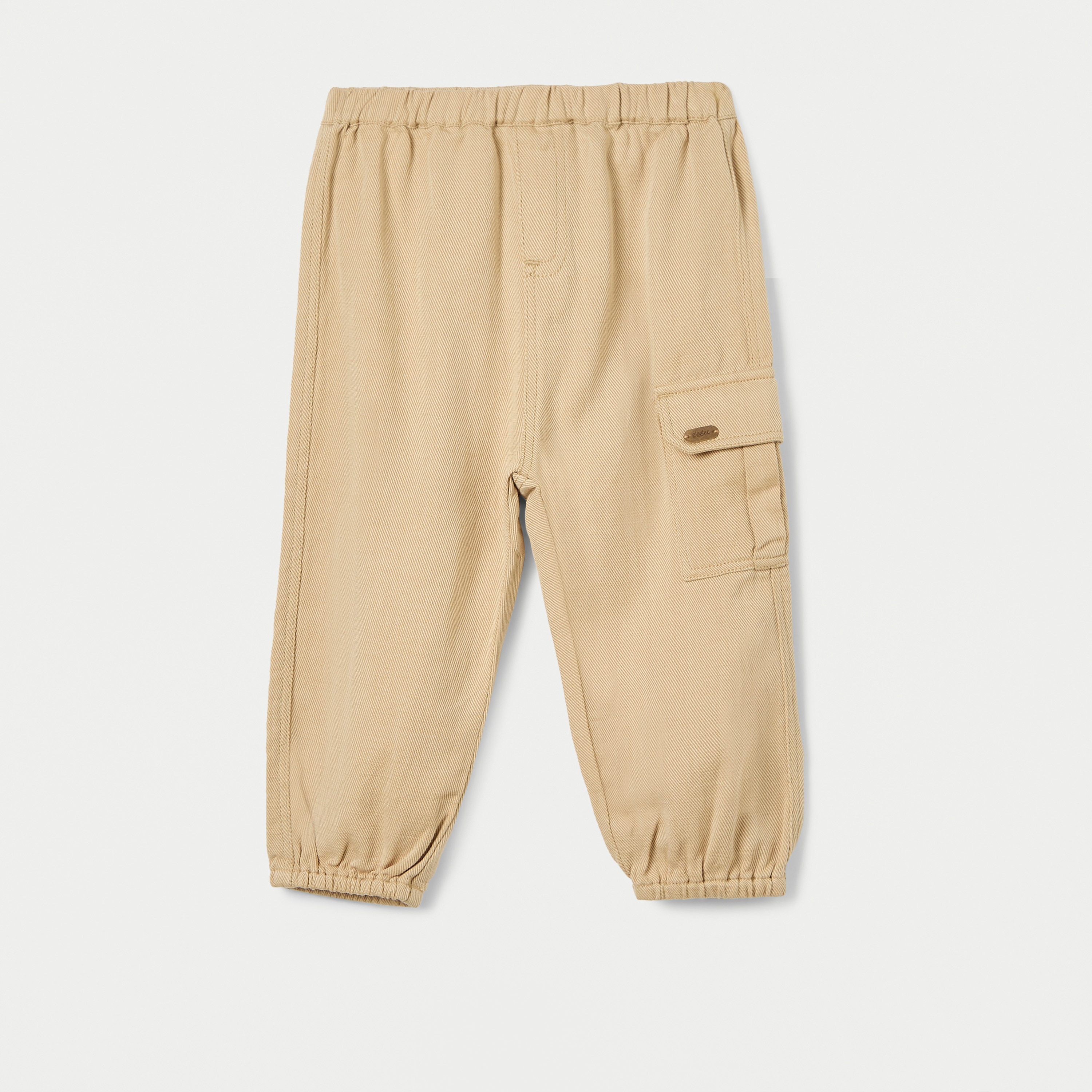 Giggles Solid Pull-On Pants with Pockets and Elasticated Waistband-baby-boys-clothing-bottoms-trousers-image-1