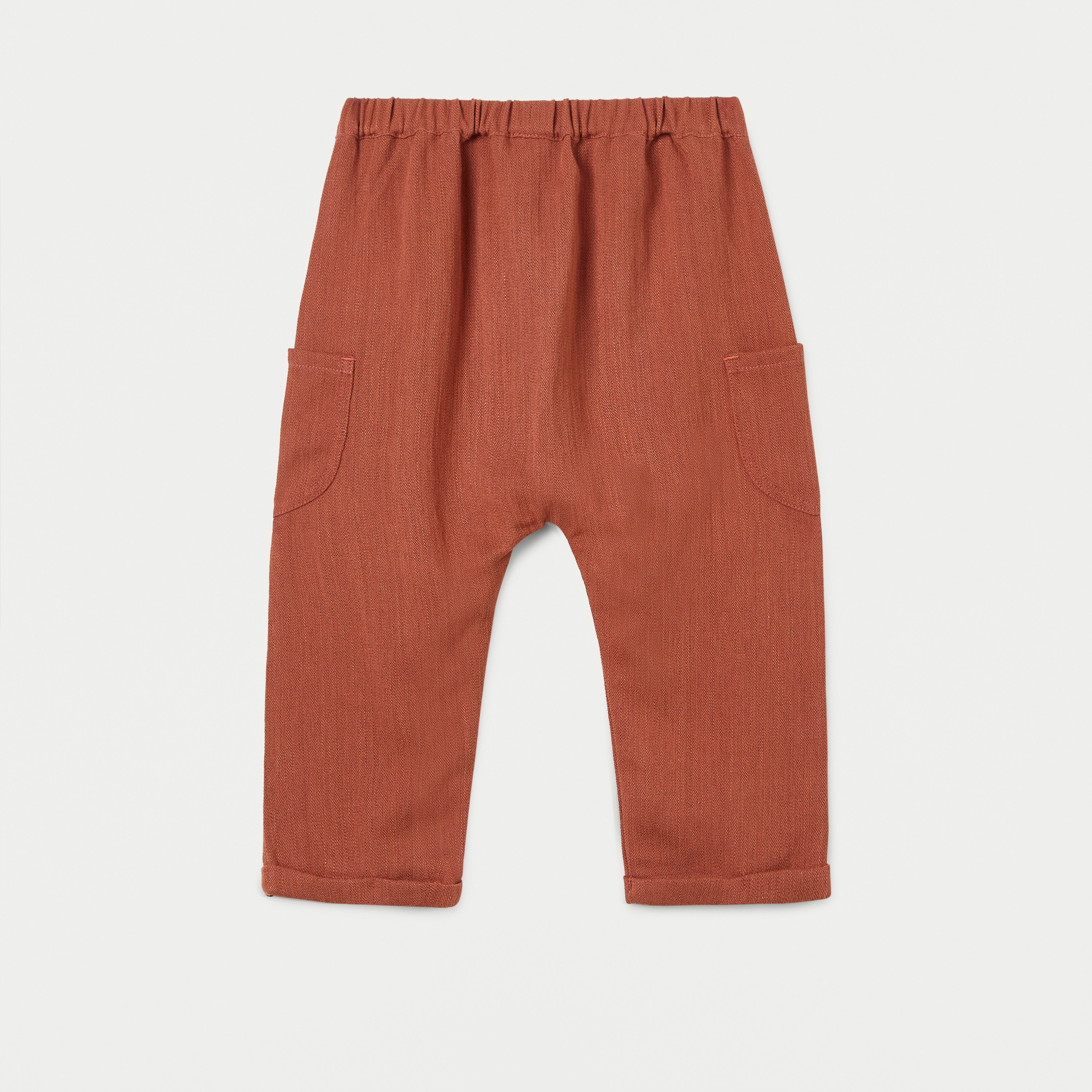 Giggles Solid Pull-On Pants with Pockets and Elasticated Waistband-baby-boys-clothing-bottoms-trousers-image-2