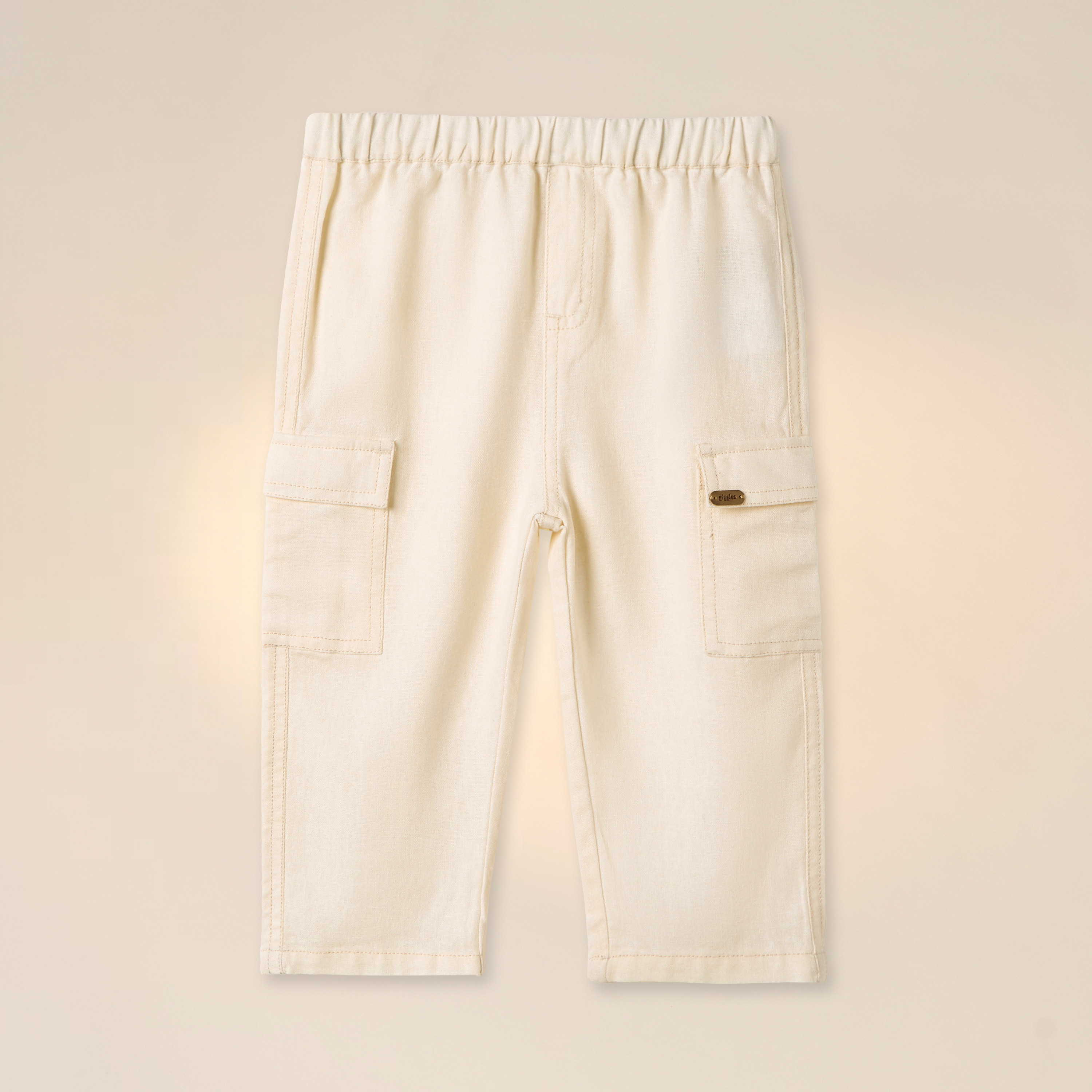 Giggles Textured Pull On Pants with Pockets-baby-boys-clothing-bottoms-trousers-image-1