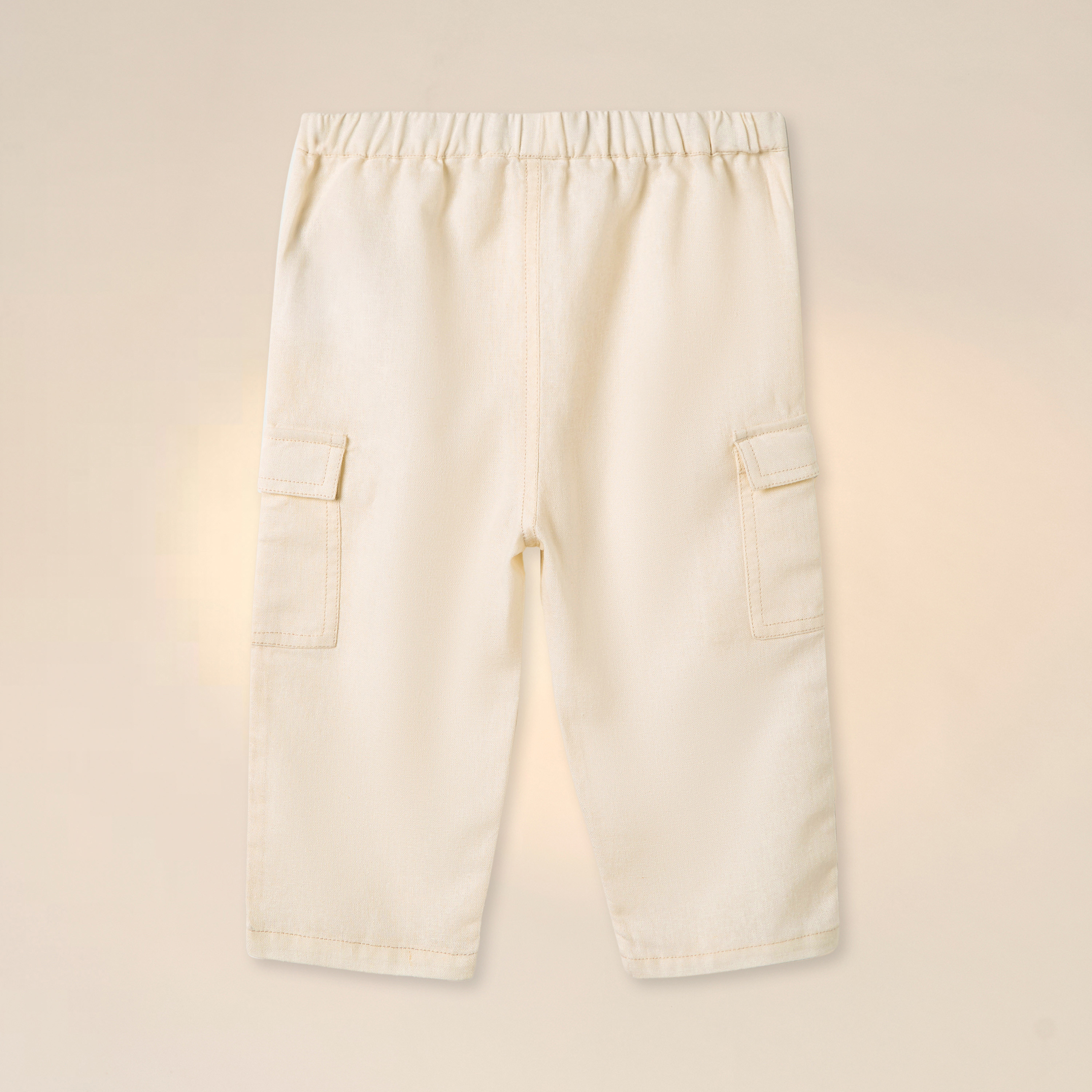 Giggles Textured Pull On Pants with Pockets-baby-boys-clothing-bottoms-trousers-image-2