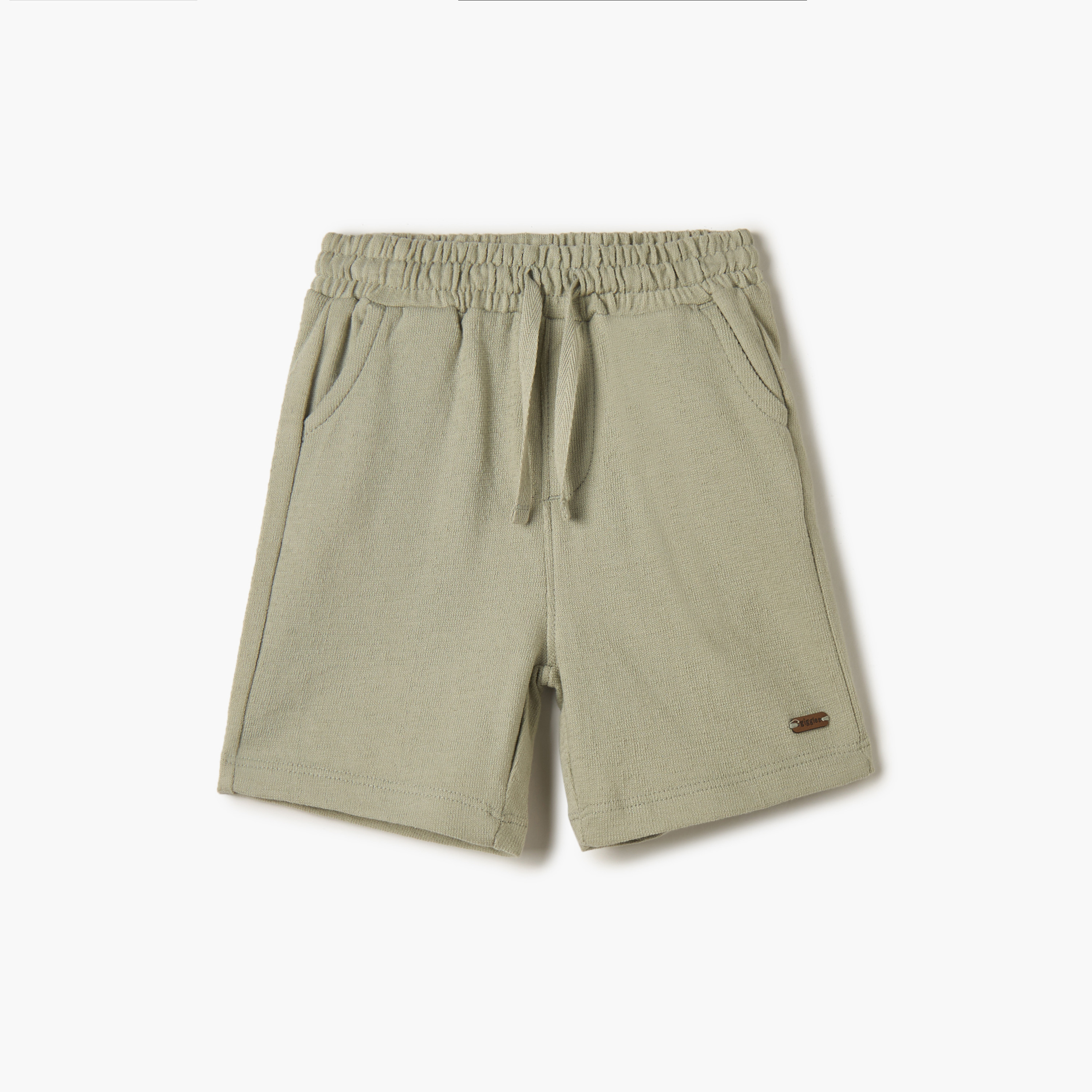 Giggles Solid Shorts with Drawstring Closure and Pockets-baby-boys-clothing-bottoms-shorts-image-1