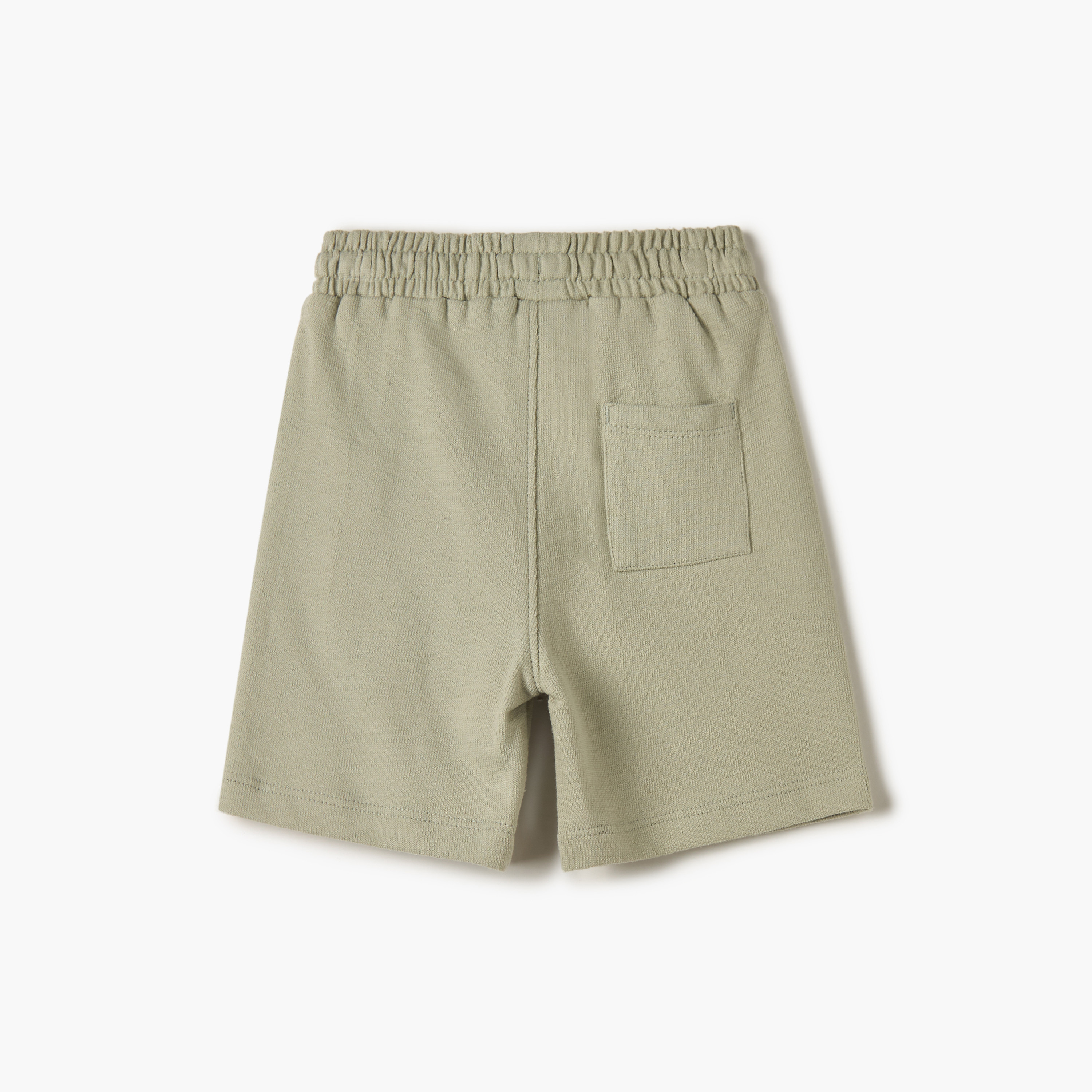 Giggles Solid Shorts with Drawstring Closure and Pockets-baby-boys-clothing-bottoms-shorts-image-2