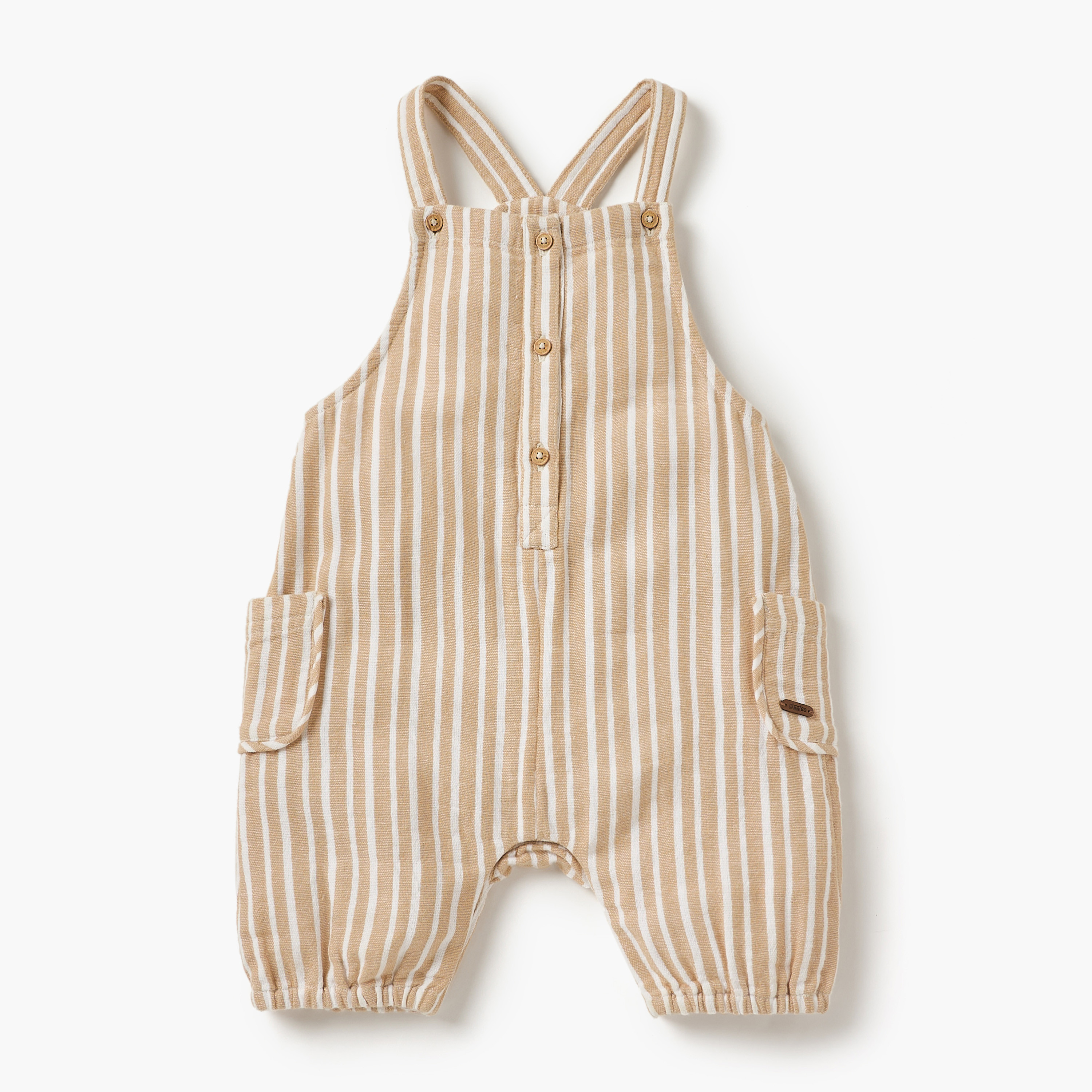 Giggles Striped Dungaree and T-shirt Set-baby-boys-clothing-setsandcoords-image-3