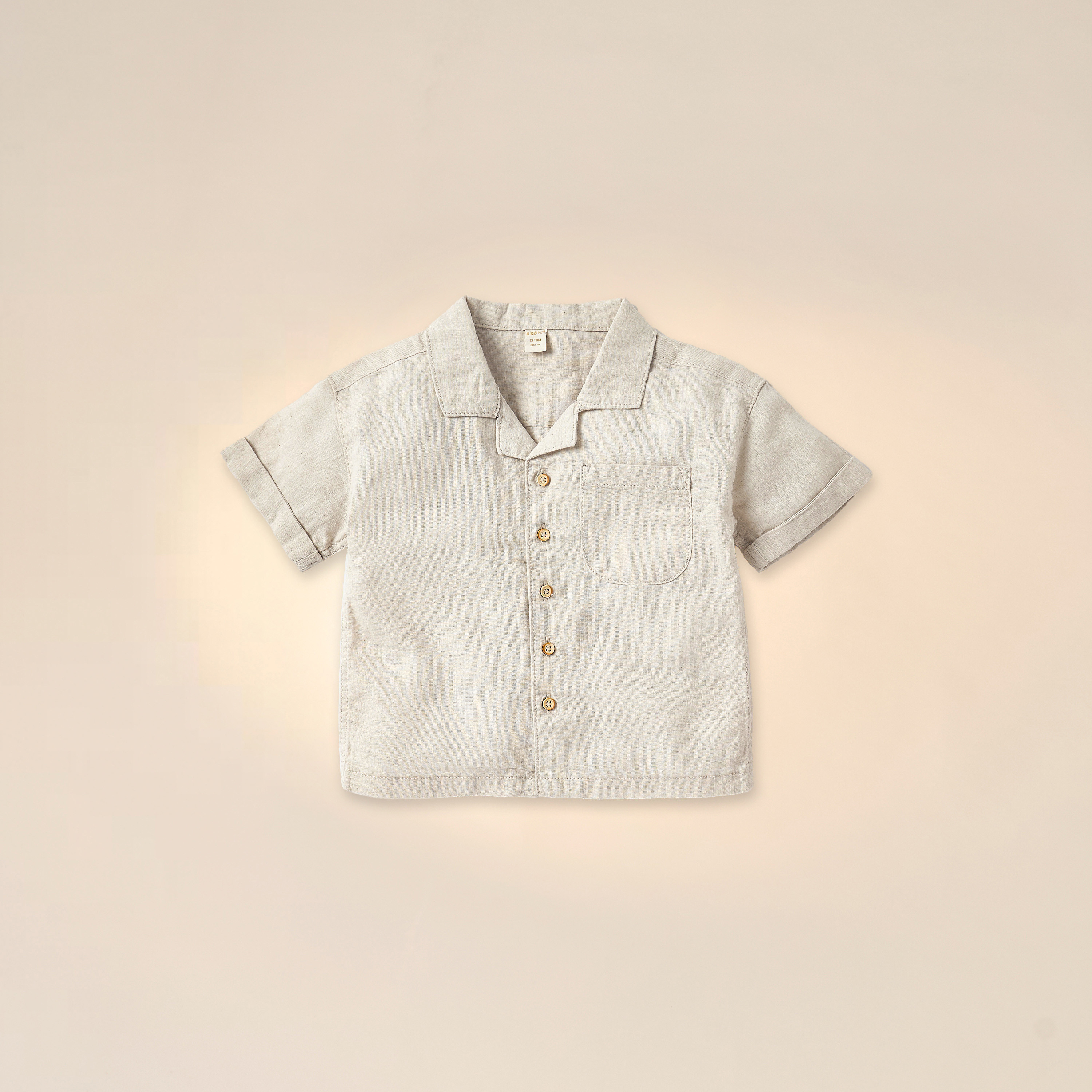 Giggles Solid Short Sleeves Shirt and Shorts Set-baby-boys-clothing-setsandcoords-image-2