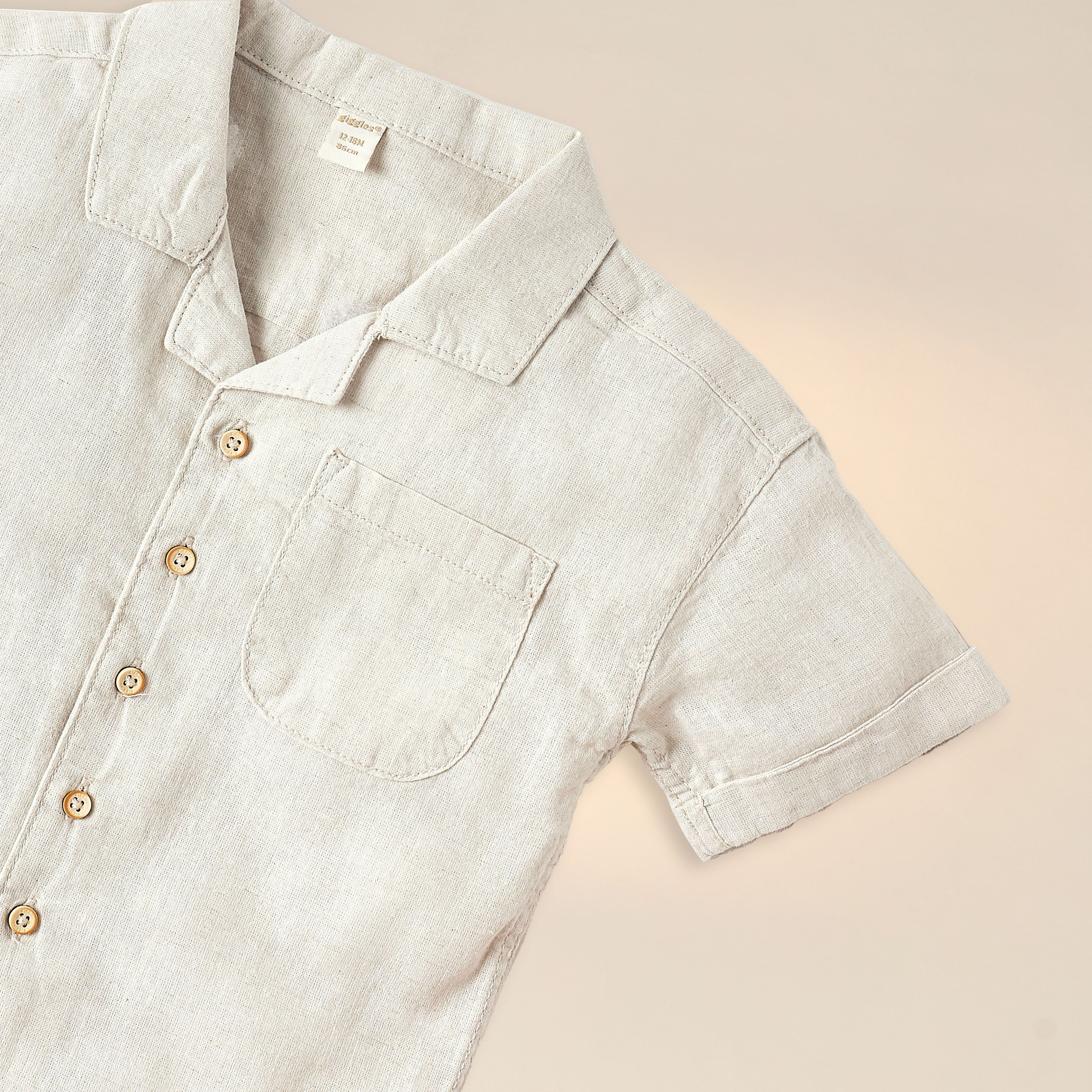 Giggles Solid Short Sleeves Shirt and Shorts Set-baby-boys-clothing-setsandcoords-image-4