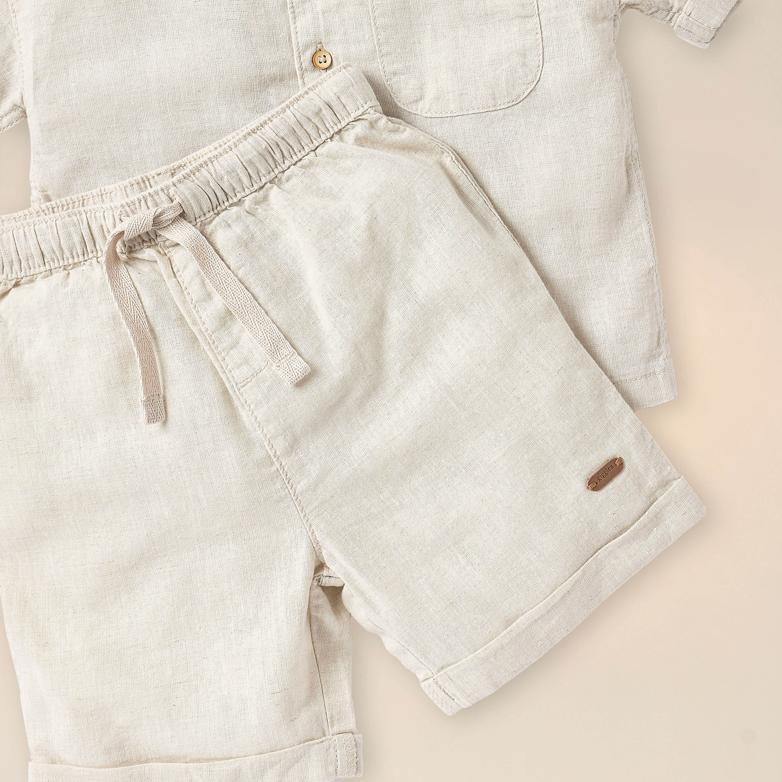 Giggles Solid Short Sleeves Shirt and Shorts Set-baby-boys-clothing-setsandcoords-image-5