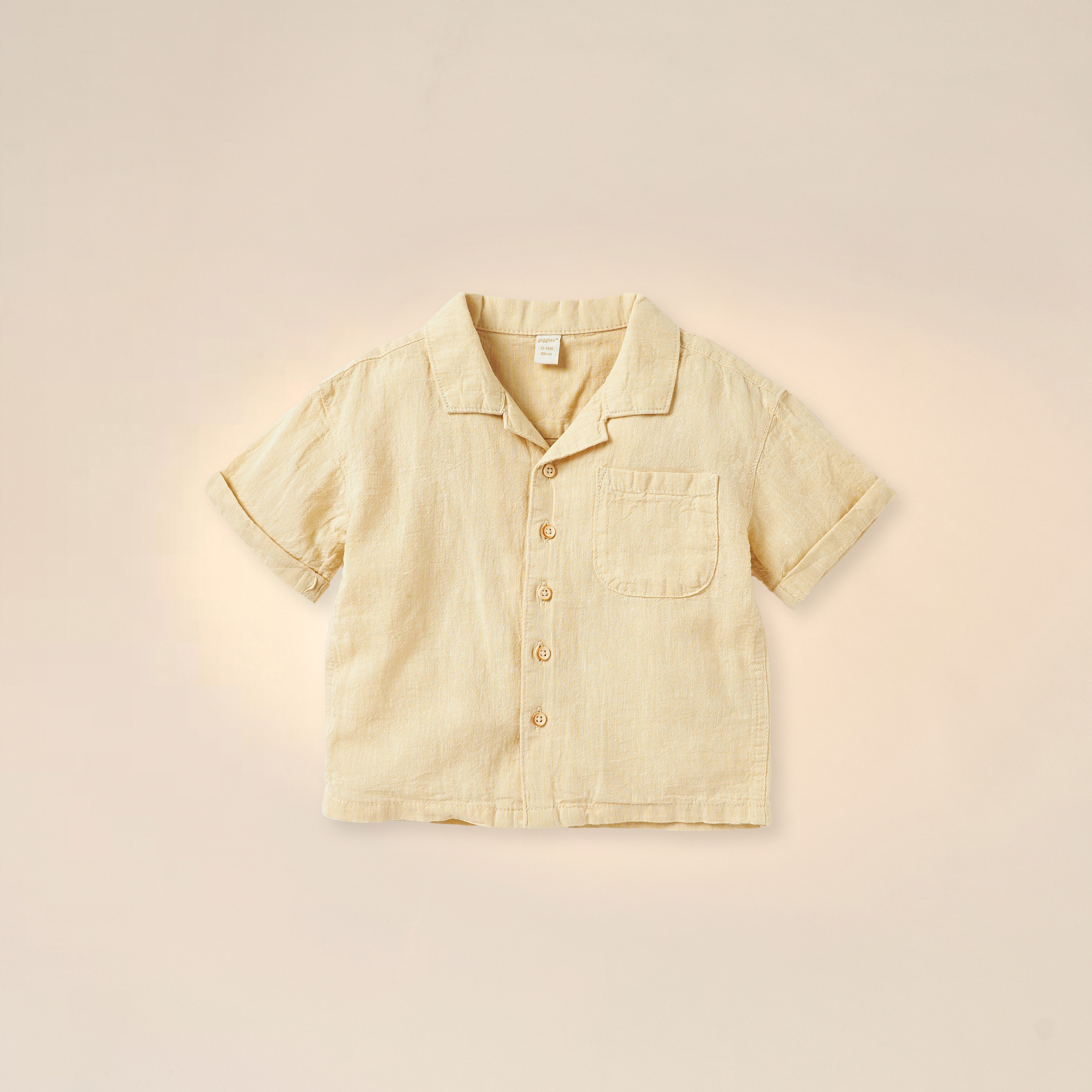 Giggles Solid Short Sleeves Shirt and Shorts Set-baby-boys-clothing-setsandcoords-image-2
