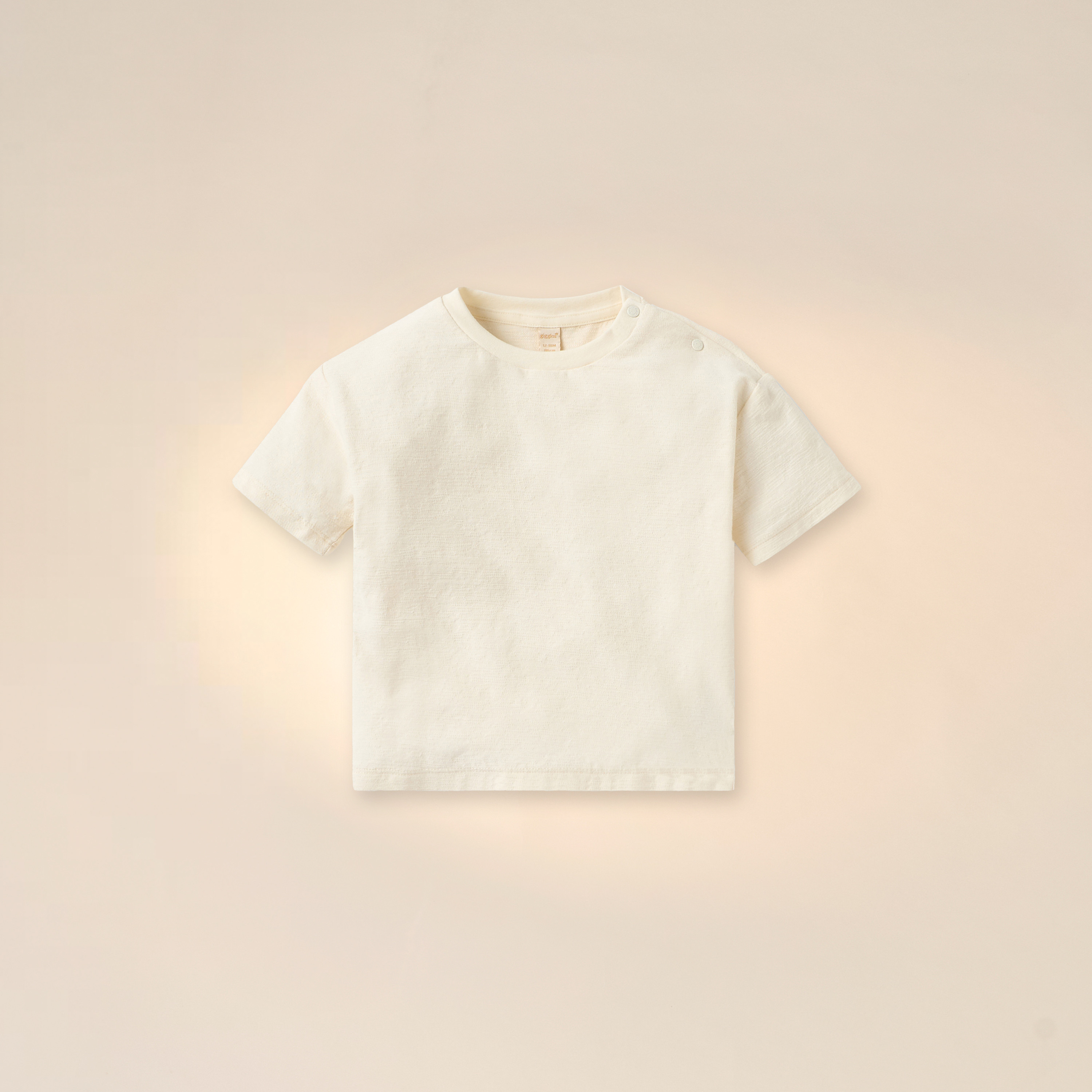 طقم تيشيرت سادة ودنغري بارز الملمس من جيجلز-baby-boys-clothing-setsandcoords-image-2