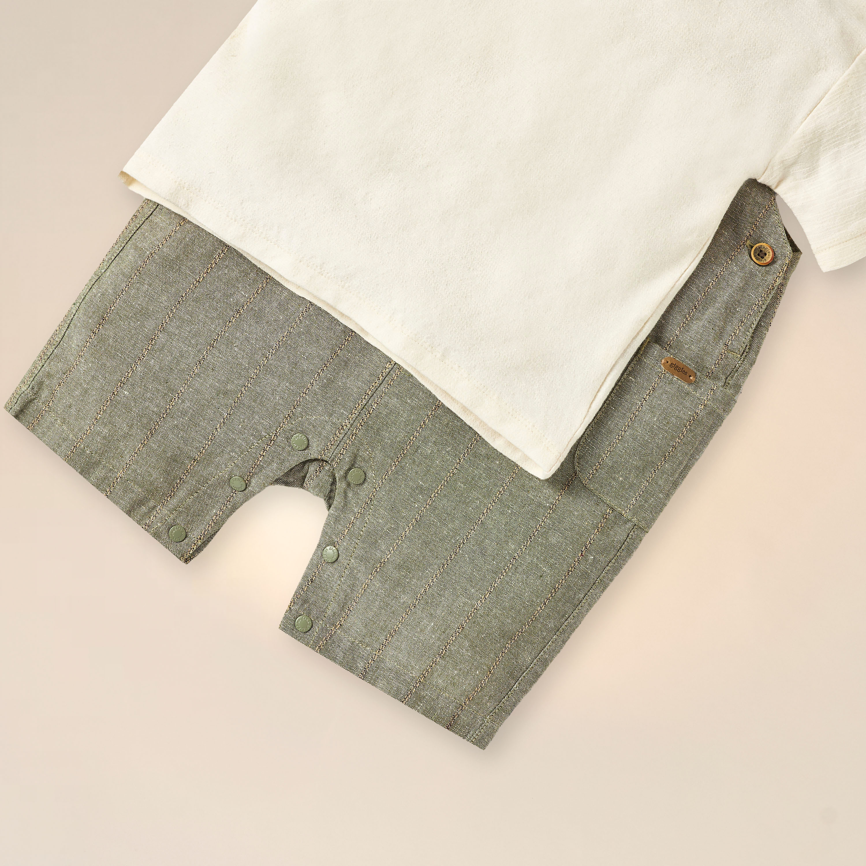 طقم تيشيرت سادة ودنغري بارز الملمس من جيجلز-baby-boys-clothing-setsandcoords-image-5