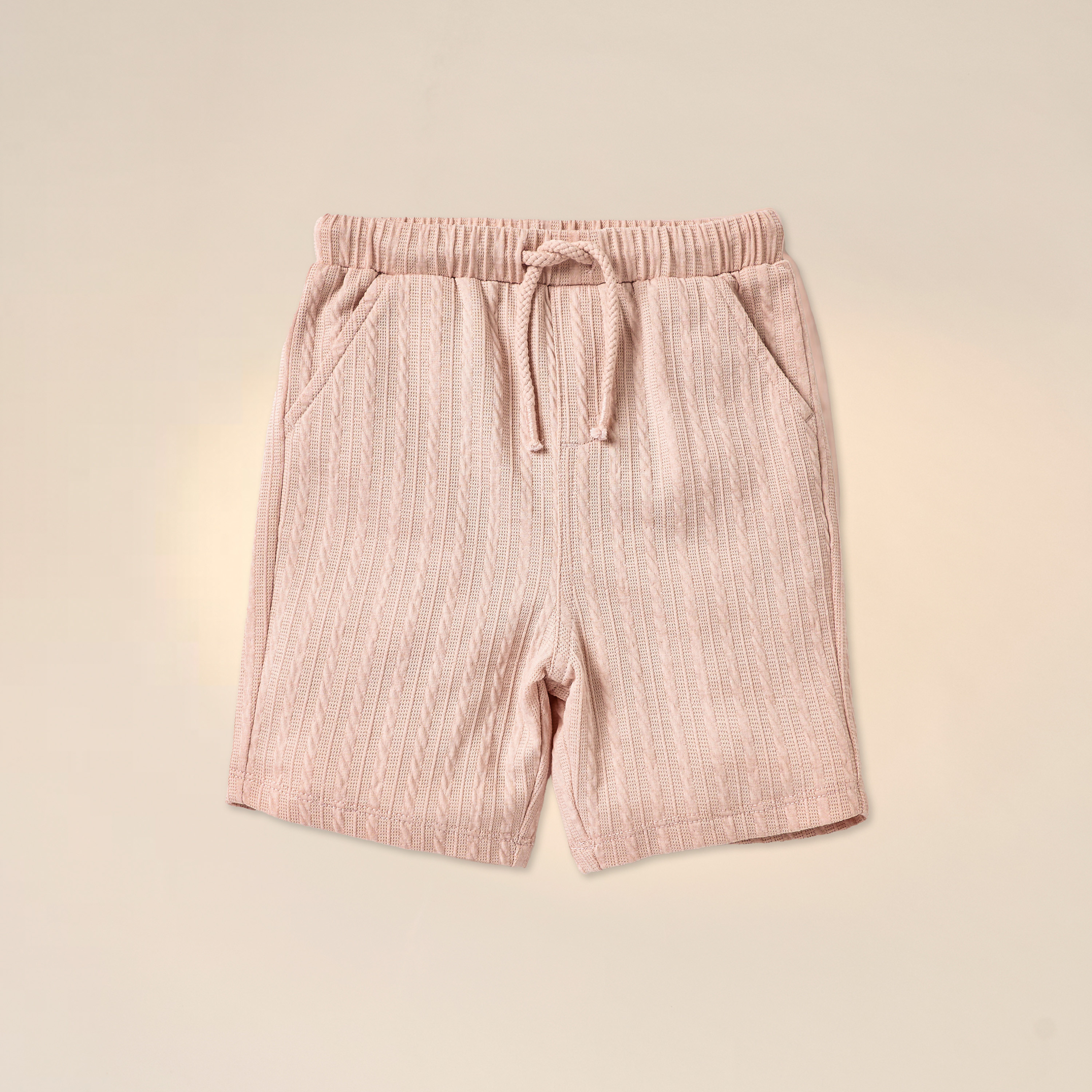 Giggles Textured Polo T-shirt and Elasticated Shorts Set-baby-boys-clothing-setsandcoords-image-3