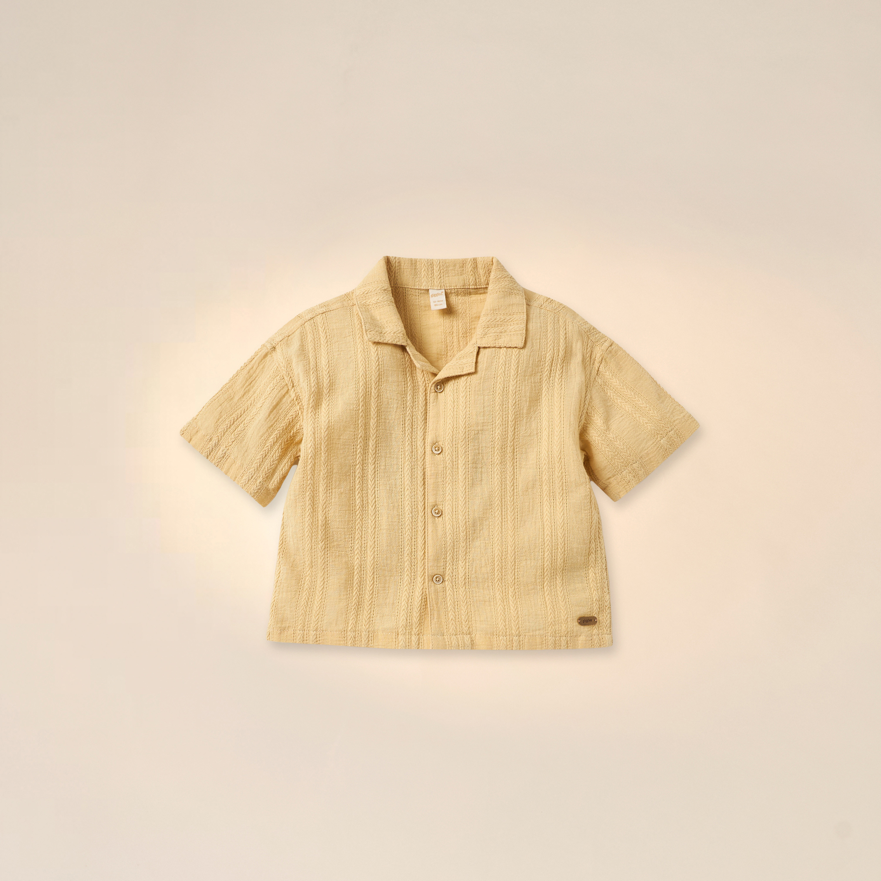 Giggles Textured Shirt and Shorts Set-baby-boys-clothing-setsandcoords-image-2