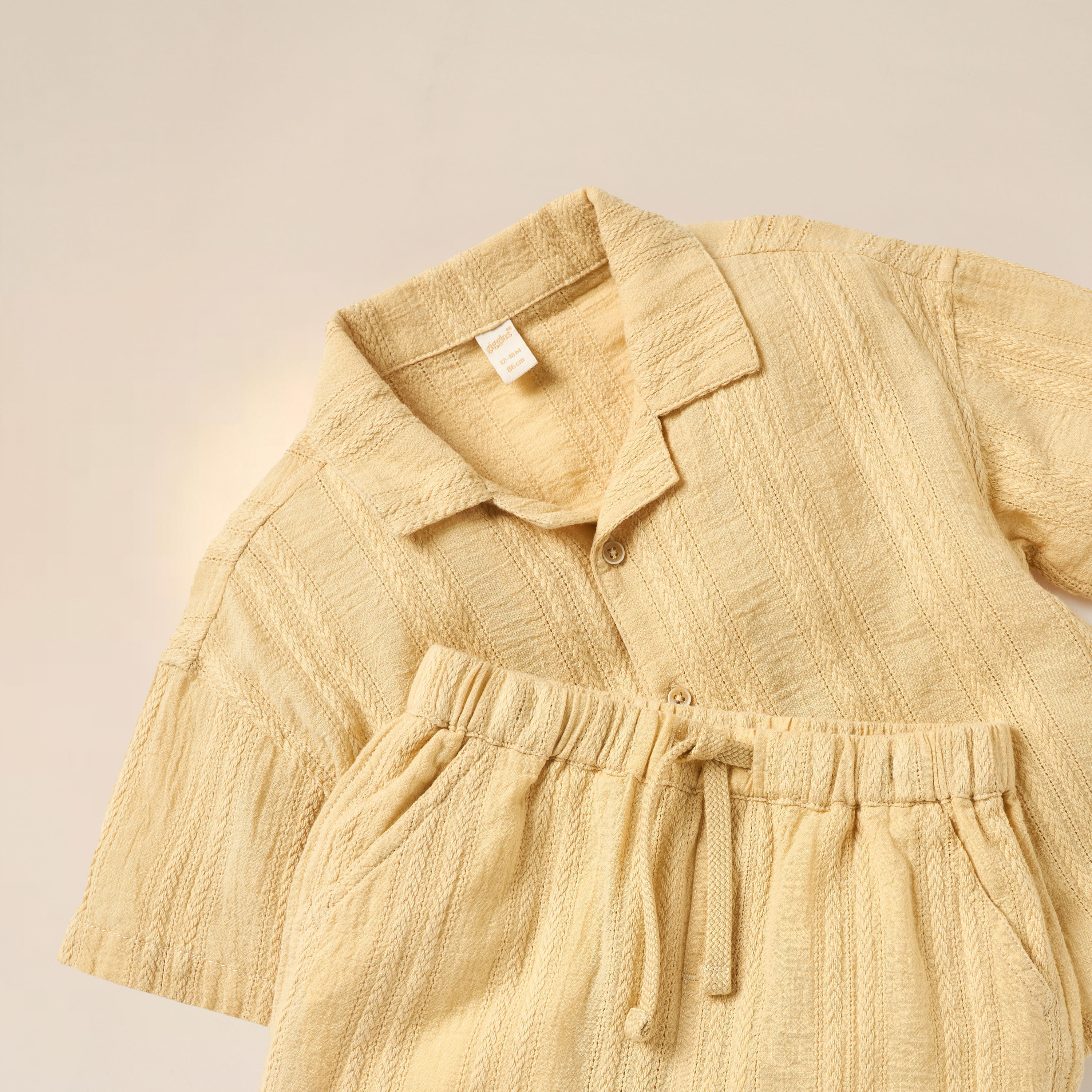 Giggles Textured Shirt and Shorts Set-baby-boys-clothing-setsandcoords-image-4