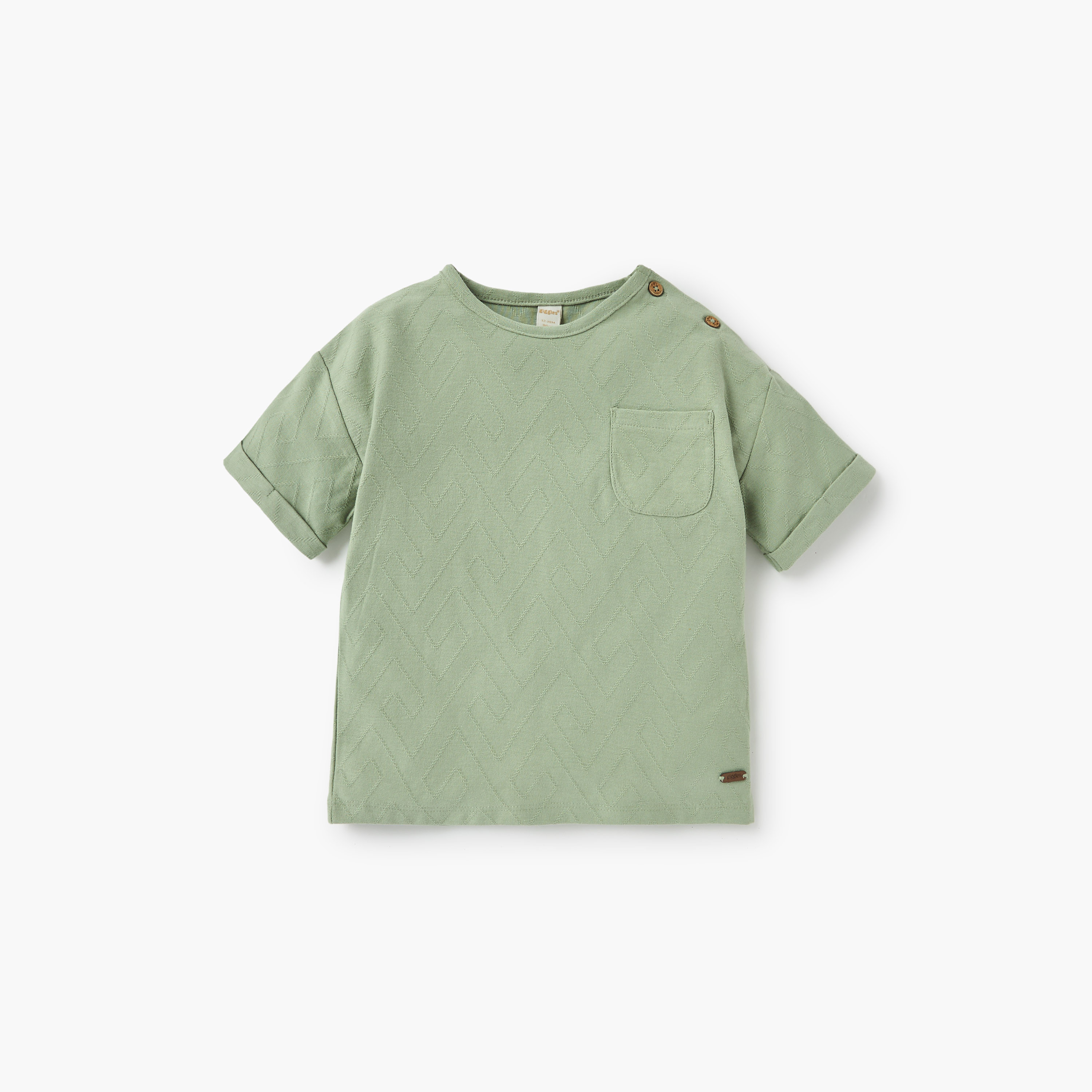 ظقم تيشيرت بارز الملمس وشورت من جيجلز-baby-boys-clothing-setsandcoords-image-2