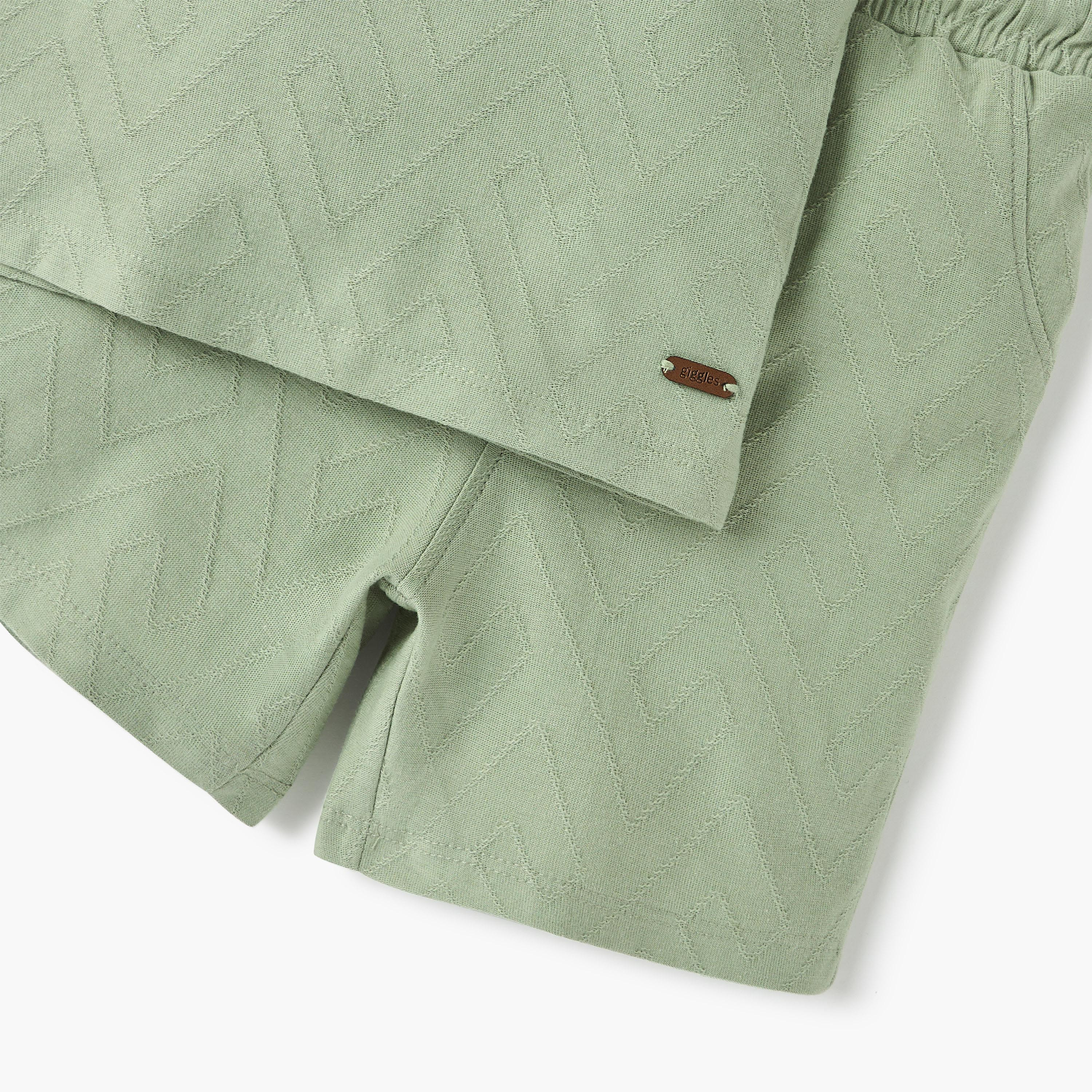 ظقم تيشيرت بارز الملمس وشورت من جيجلز-baby-boys-clothing-setsandcoords-image-5