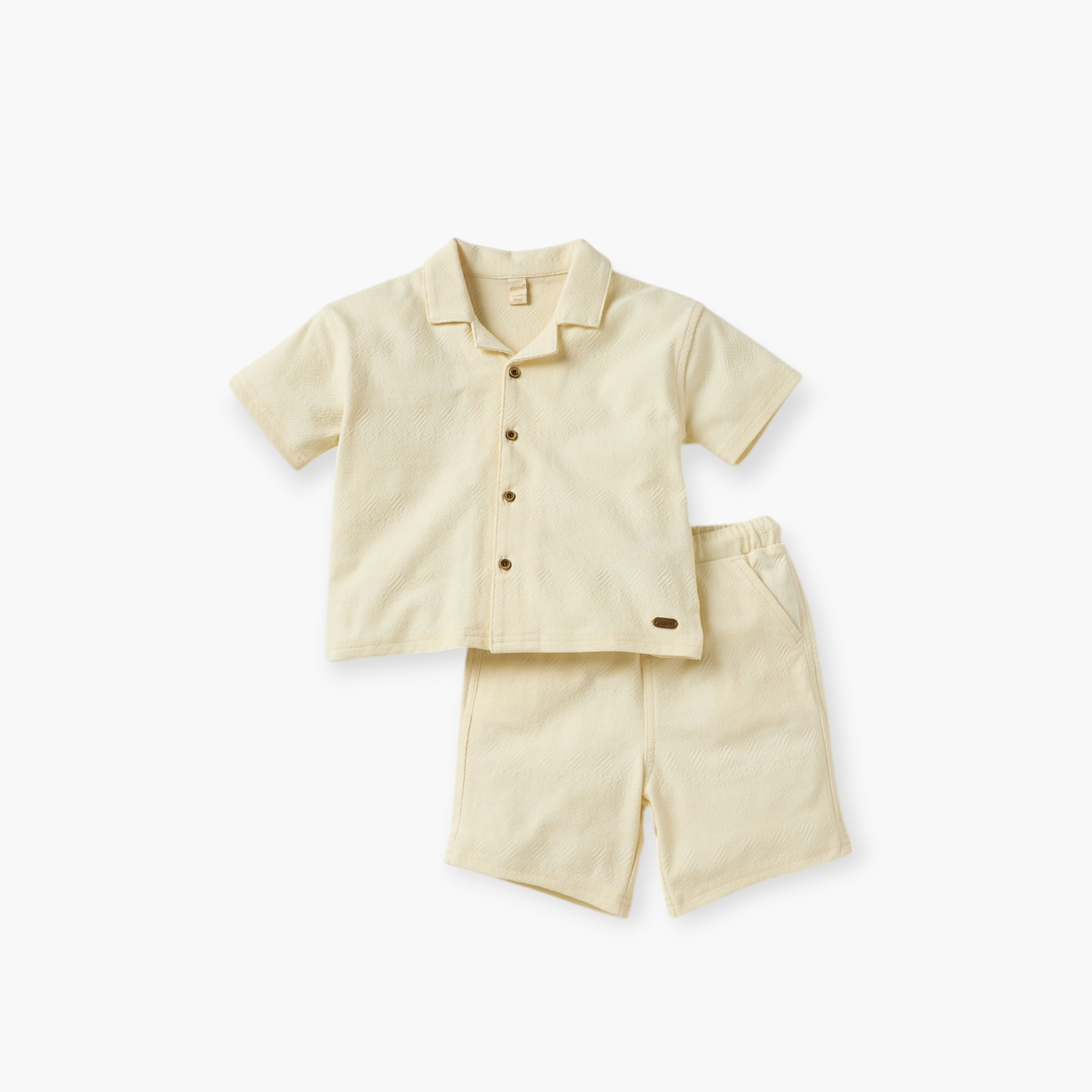 Giggles Textured Shirt and Shorts Set-baby-boys-clothing-setsandcoords-image-1