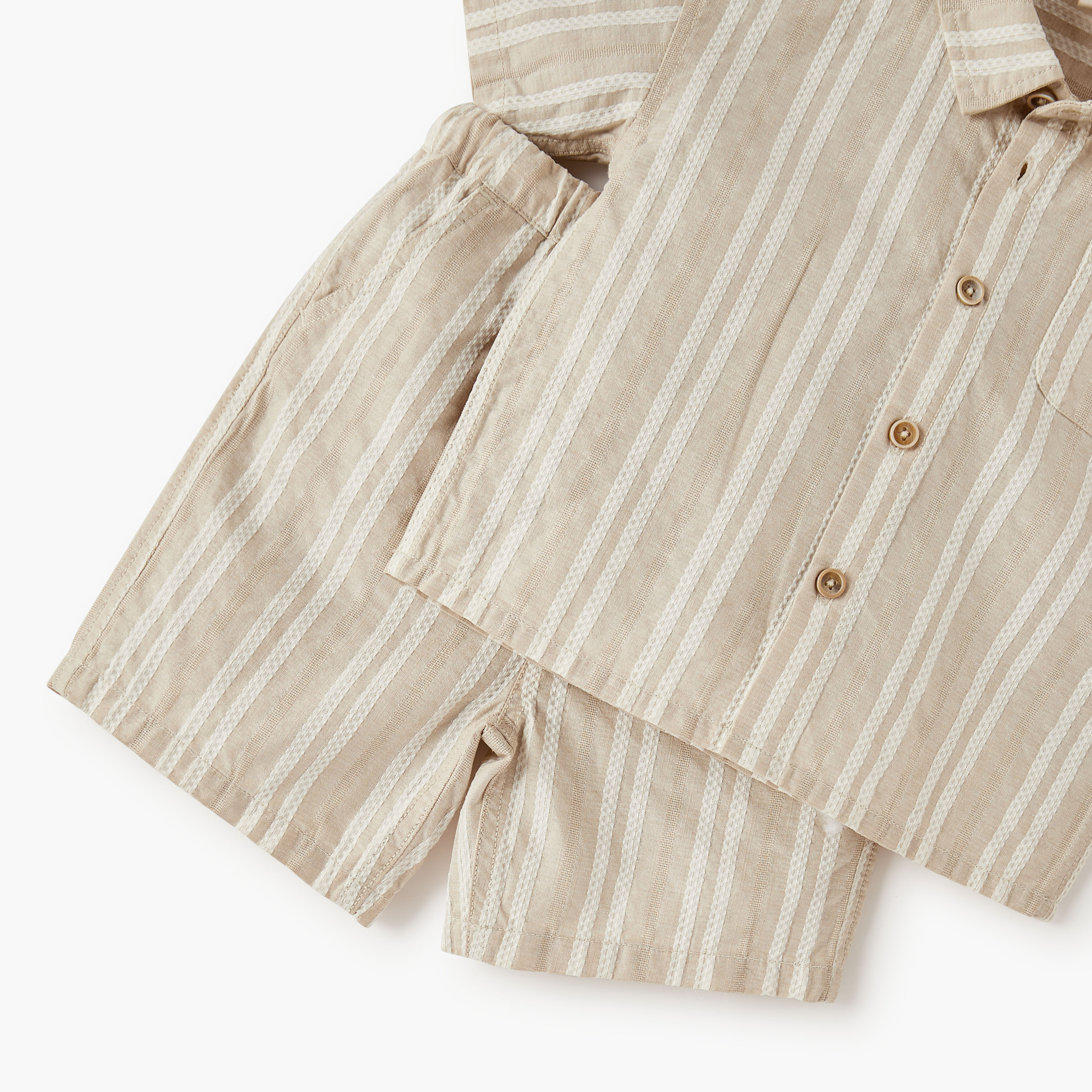 طقم شورت وقميص مخطط من جيجلز-baby-boys-clothing-setsandcoords-image-5