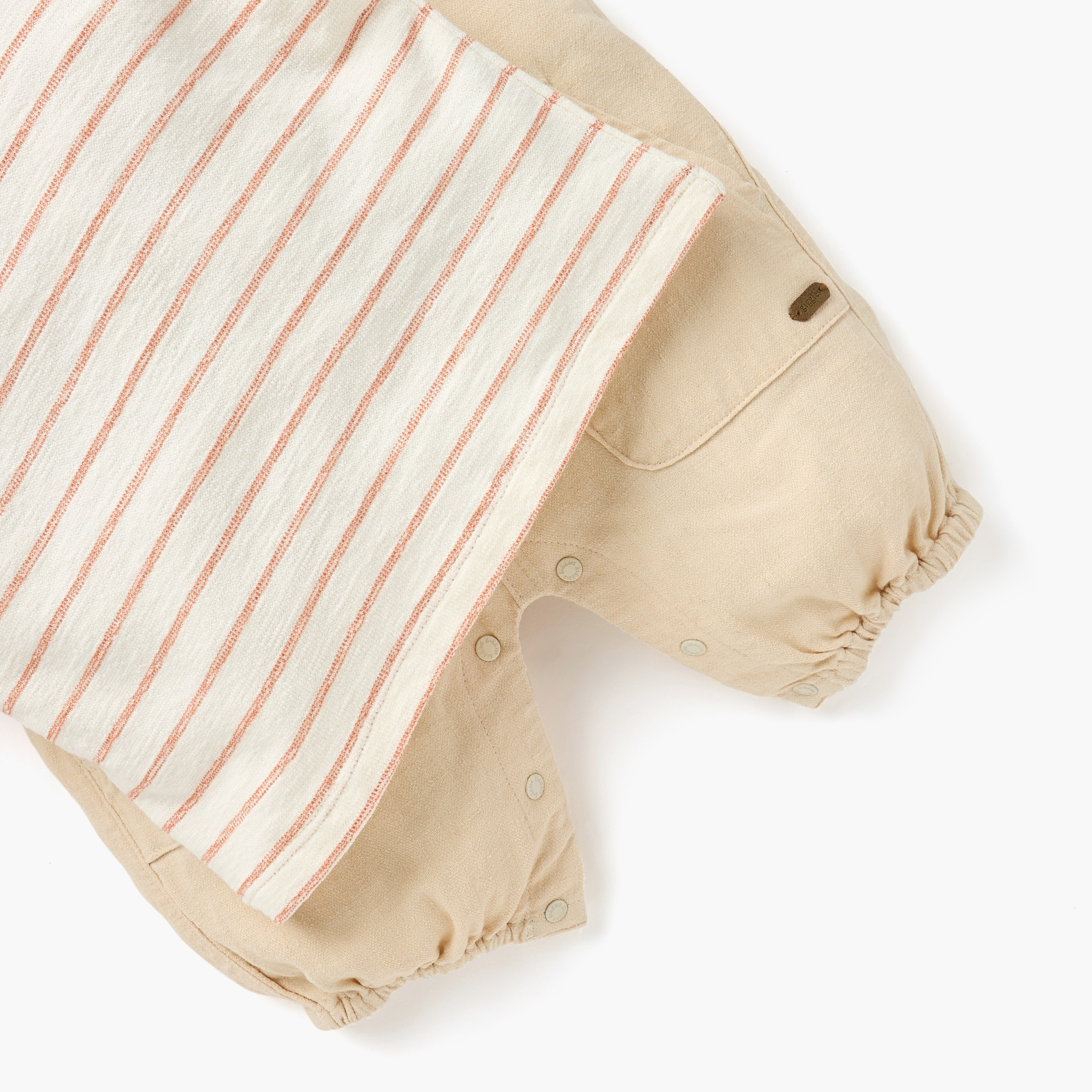 Giggles Solid Dungaree and Striped T-shirt Set-baby-boys-clothing-setsandcoords-image-5