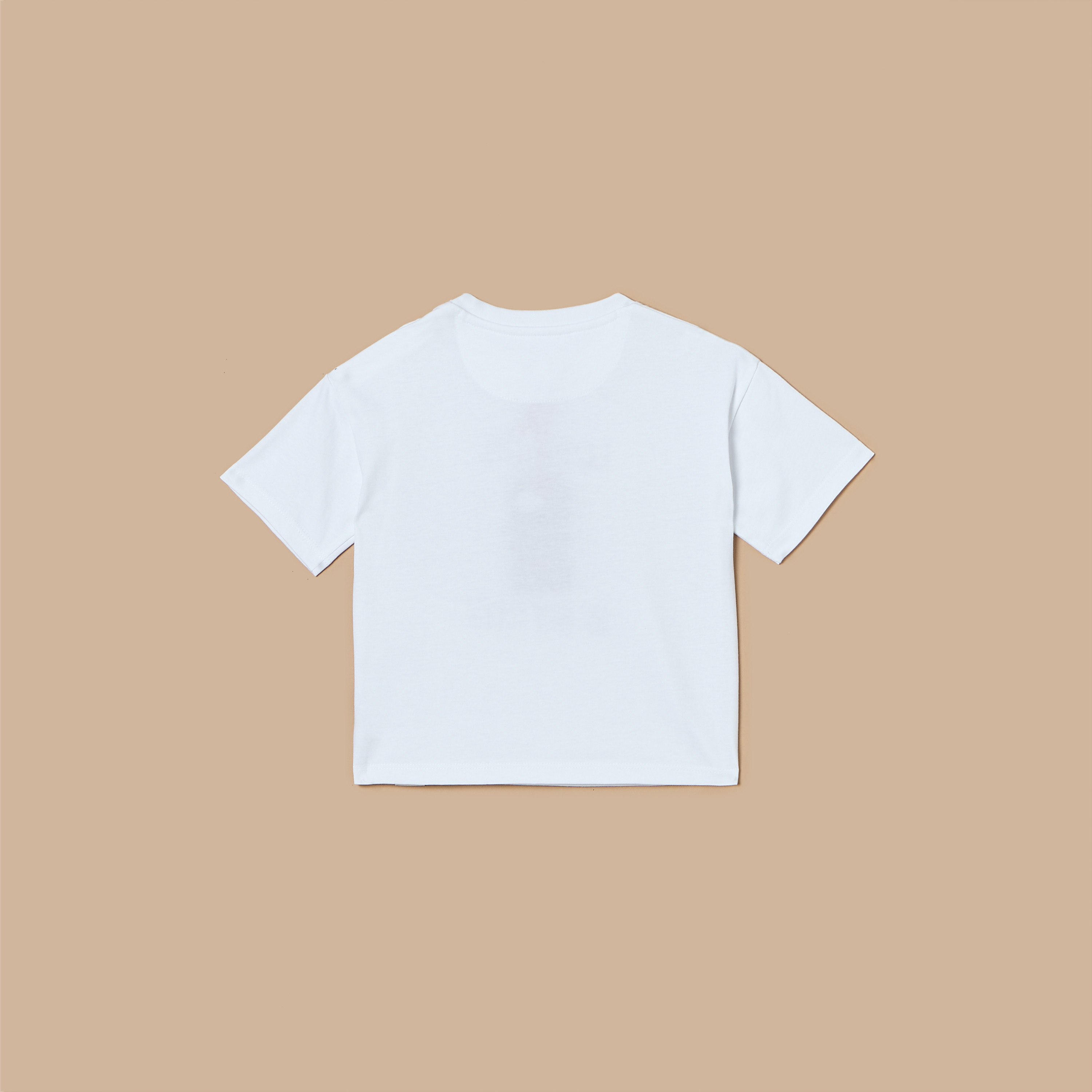Lee Cooper Graphic Print T-shirt with Short Sleeves and Button Closure-baby-boys-clothing-tshirtsandpolos-image-4
