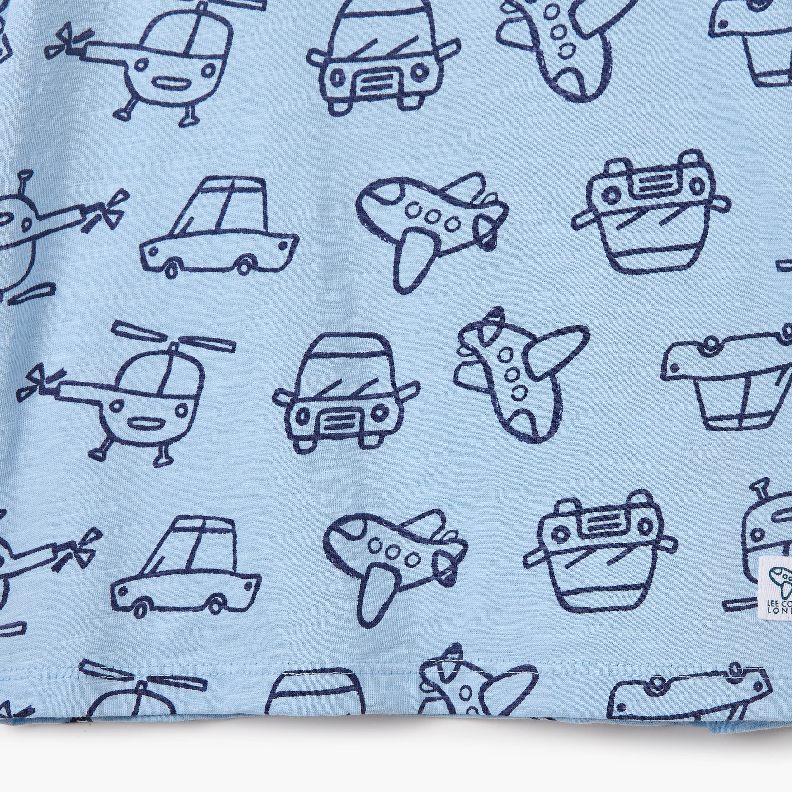 Lee Cooper Vehicle Print T-shirt with Short Sleeves-baby-boys-clothing-tshirtsandpolos-image-5