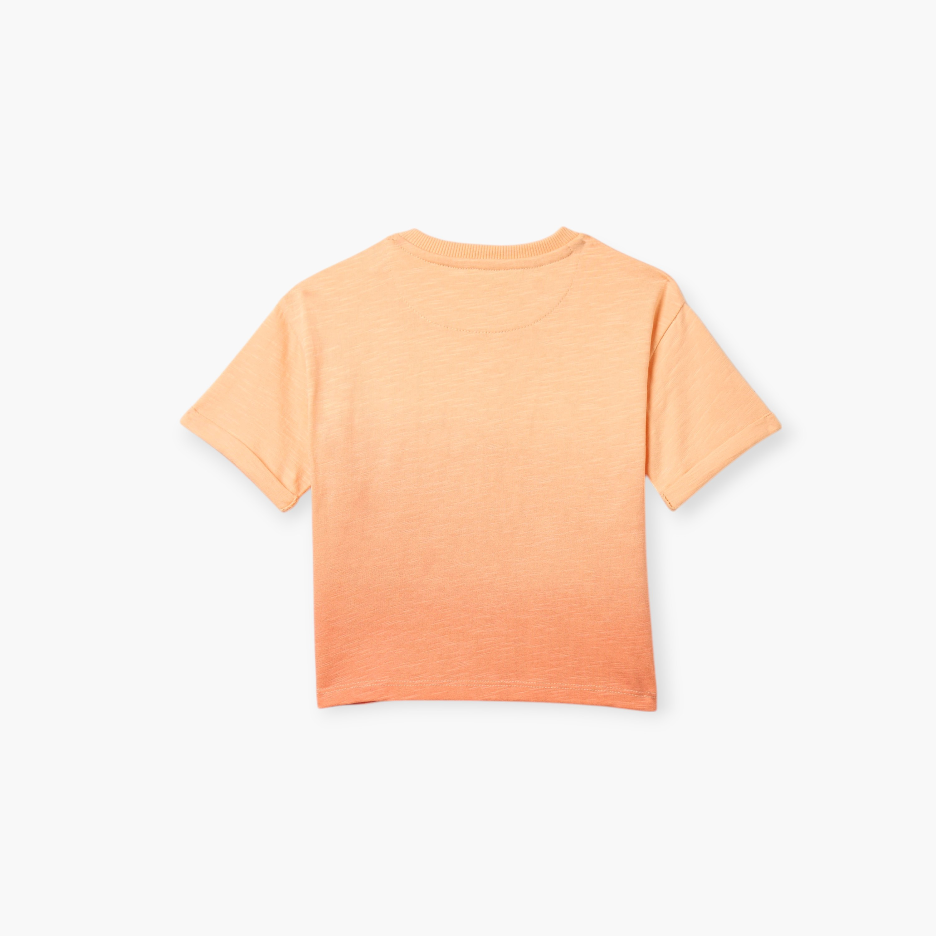 Lee Cooper Ombre Crew Neck T-shirt with Short Sleeves-baby-boys-clothing-tshirtsandpolos-image-2