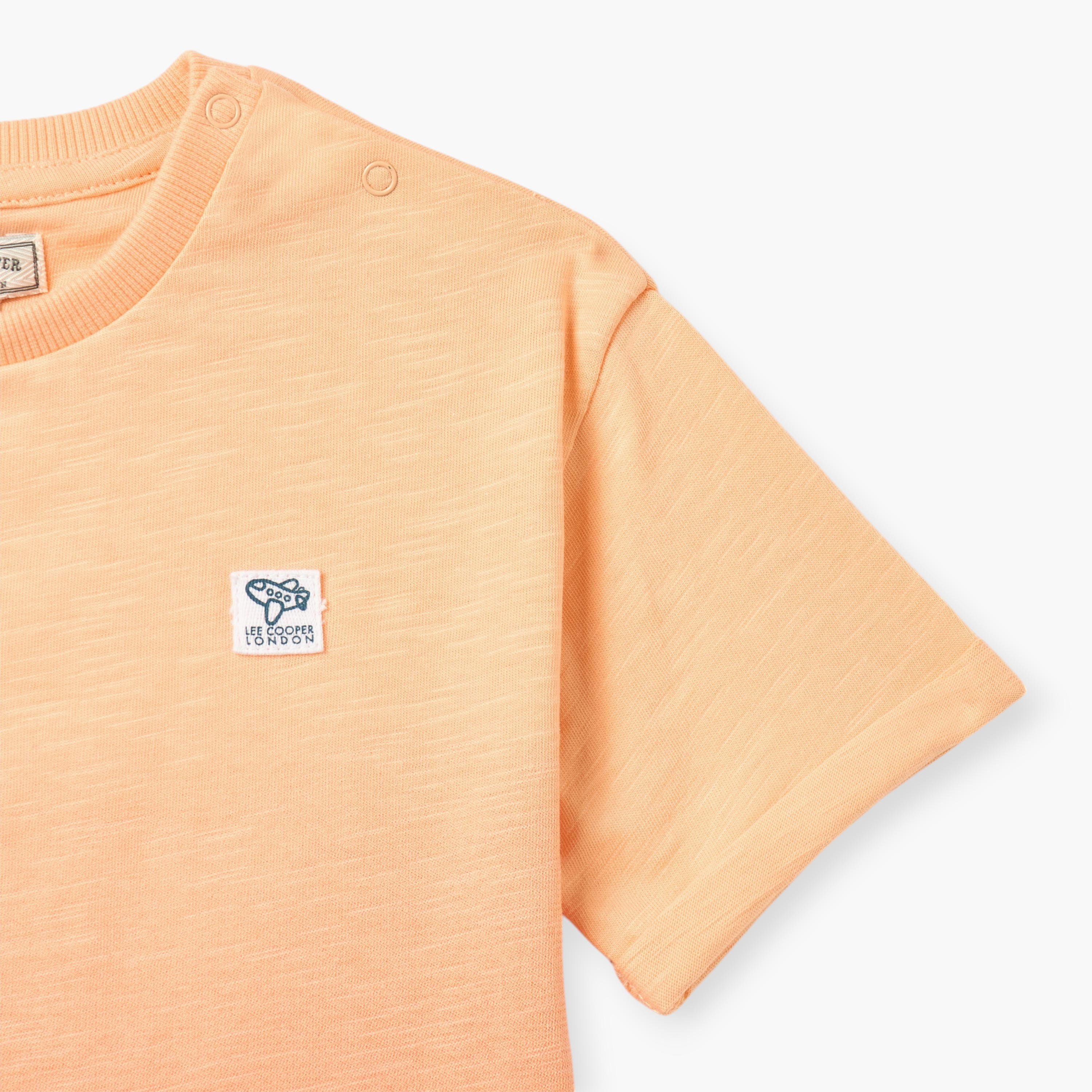 Lee Cooper Ombre Crew Neck T-shirt with Short Sleeves-baby-boys-clothing-tshirtsandpolos-image-3