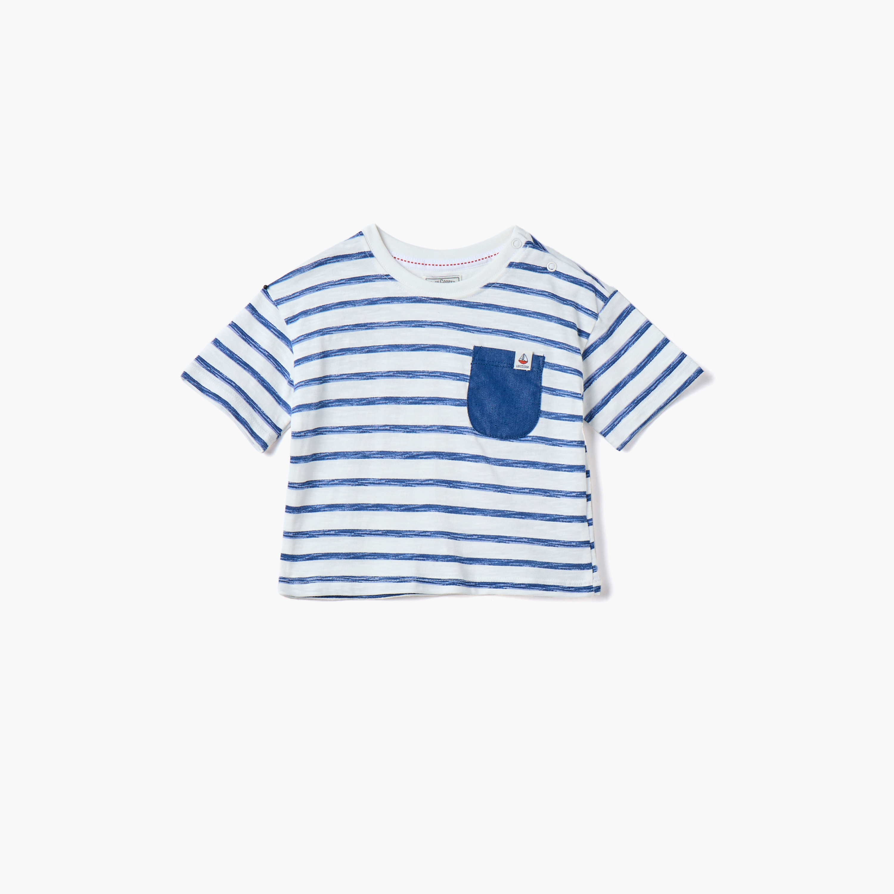 Lee Cooper Striped T-shirt with Chest Pocket-baby-boys-clothing-tshirtsandpolos-image-1
